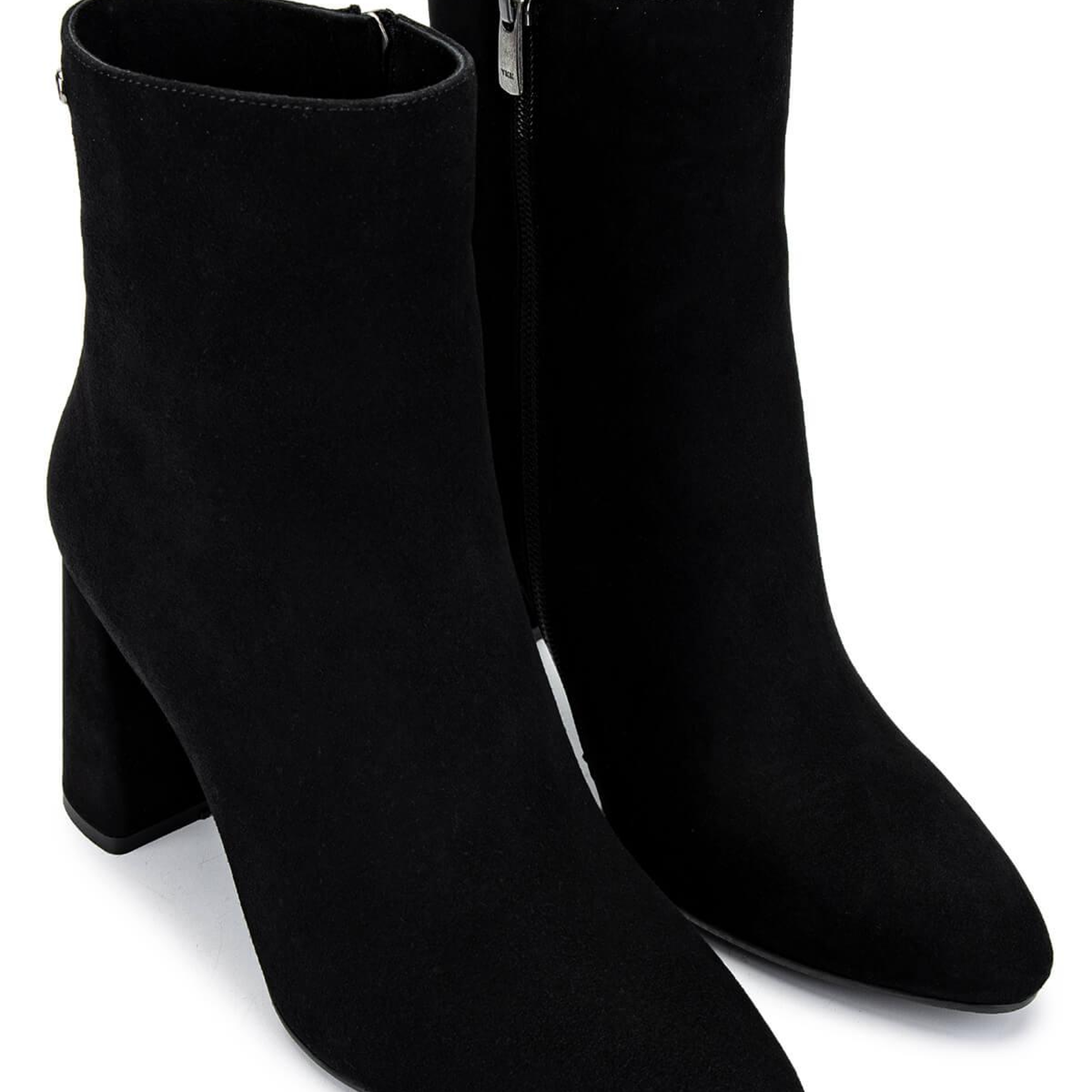 Tamer Tanca Kadın Hakiki Deri Siyah Süet Topuklu Bot