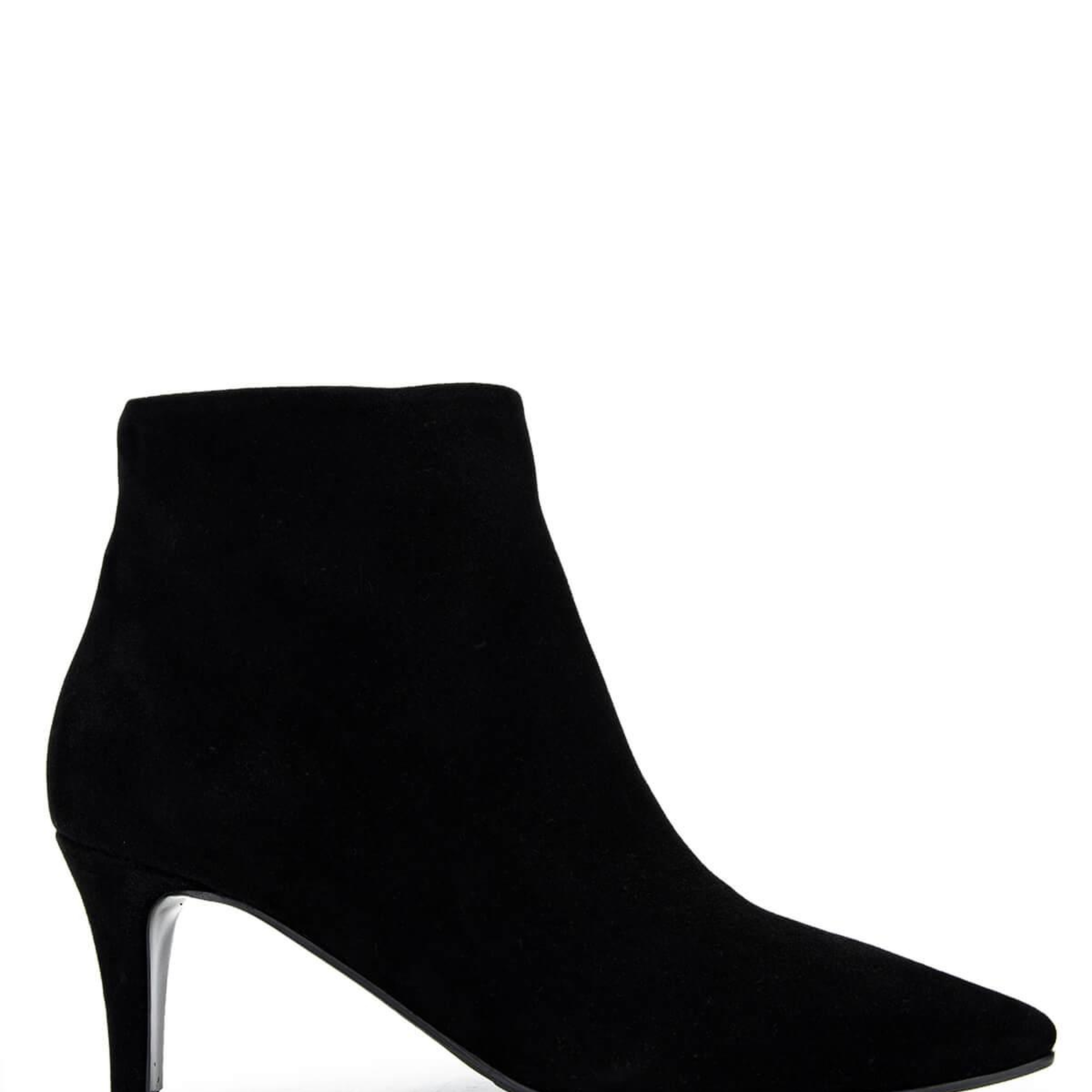 Tamer Tanca Kadın Hakiki Deri Siyah Süet Topuklu Bot