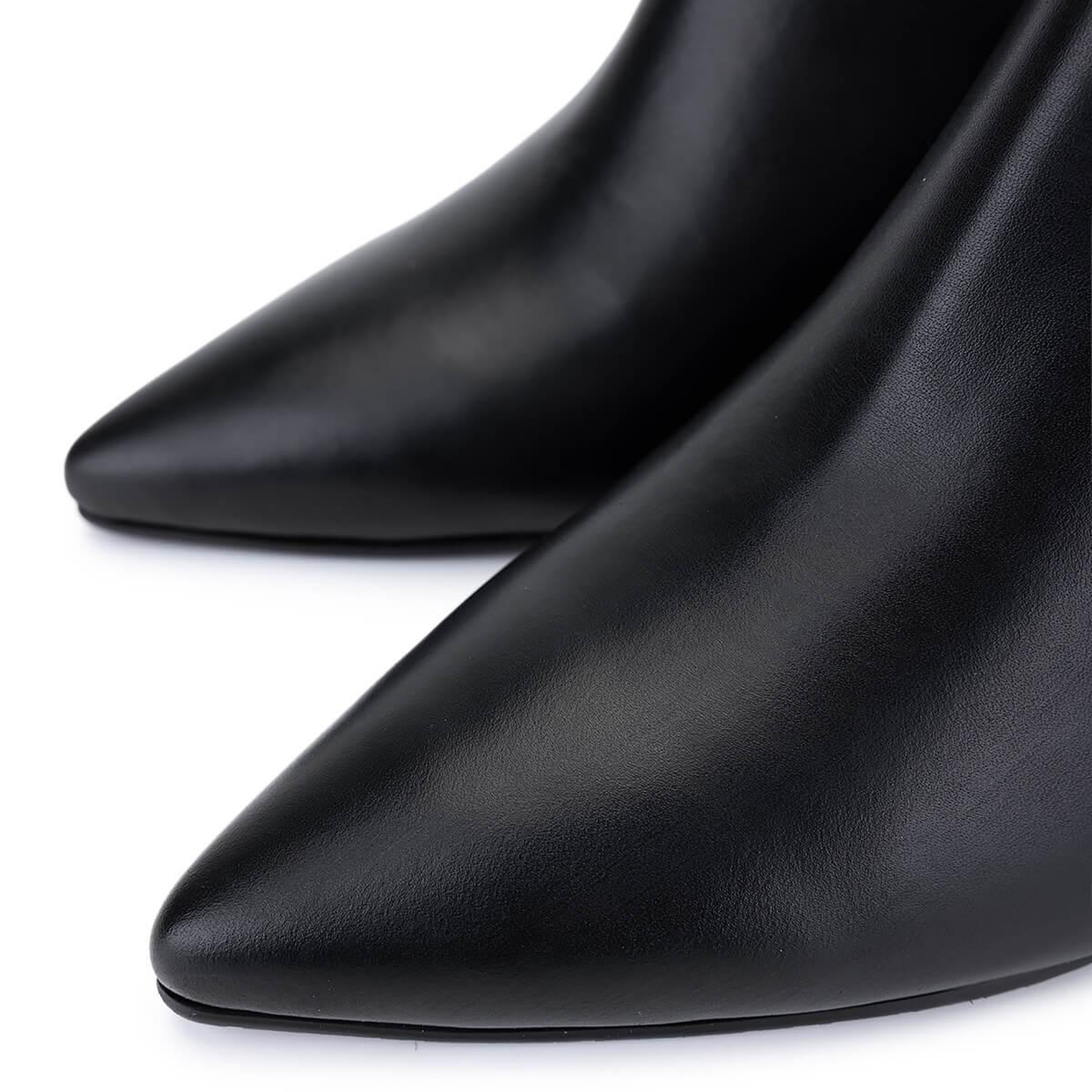 Tamer Tanca Kadın Hakiki Deri Siyah Topuklu Bot