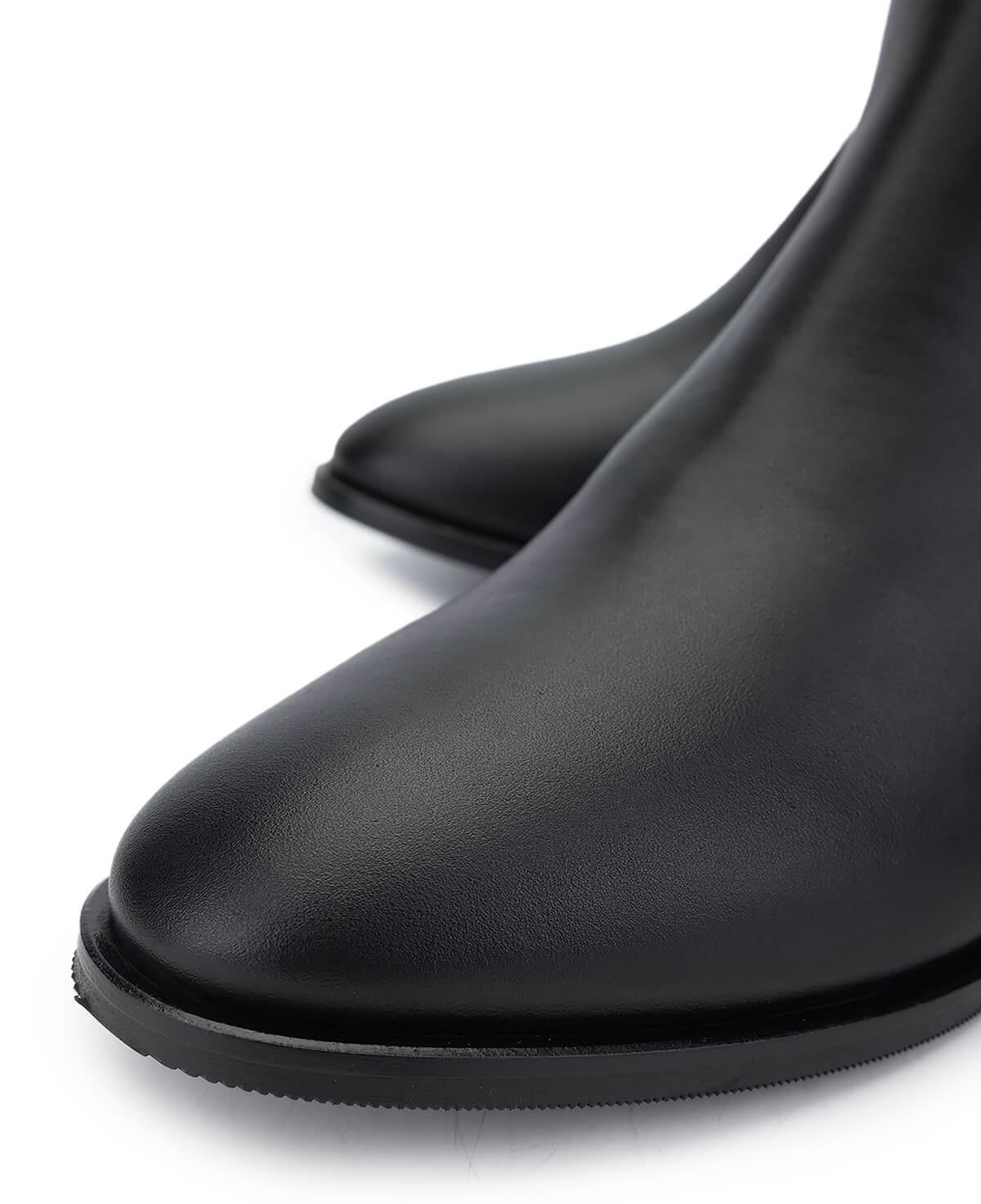 Tamer Tanca Kadın Hakiki Deri Siyah Deri Topuklu Bot