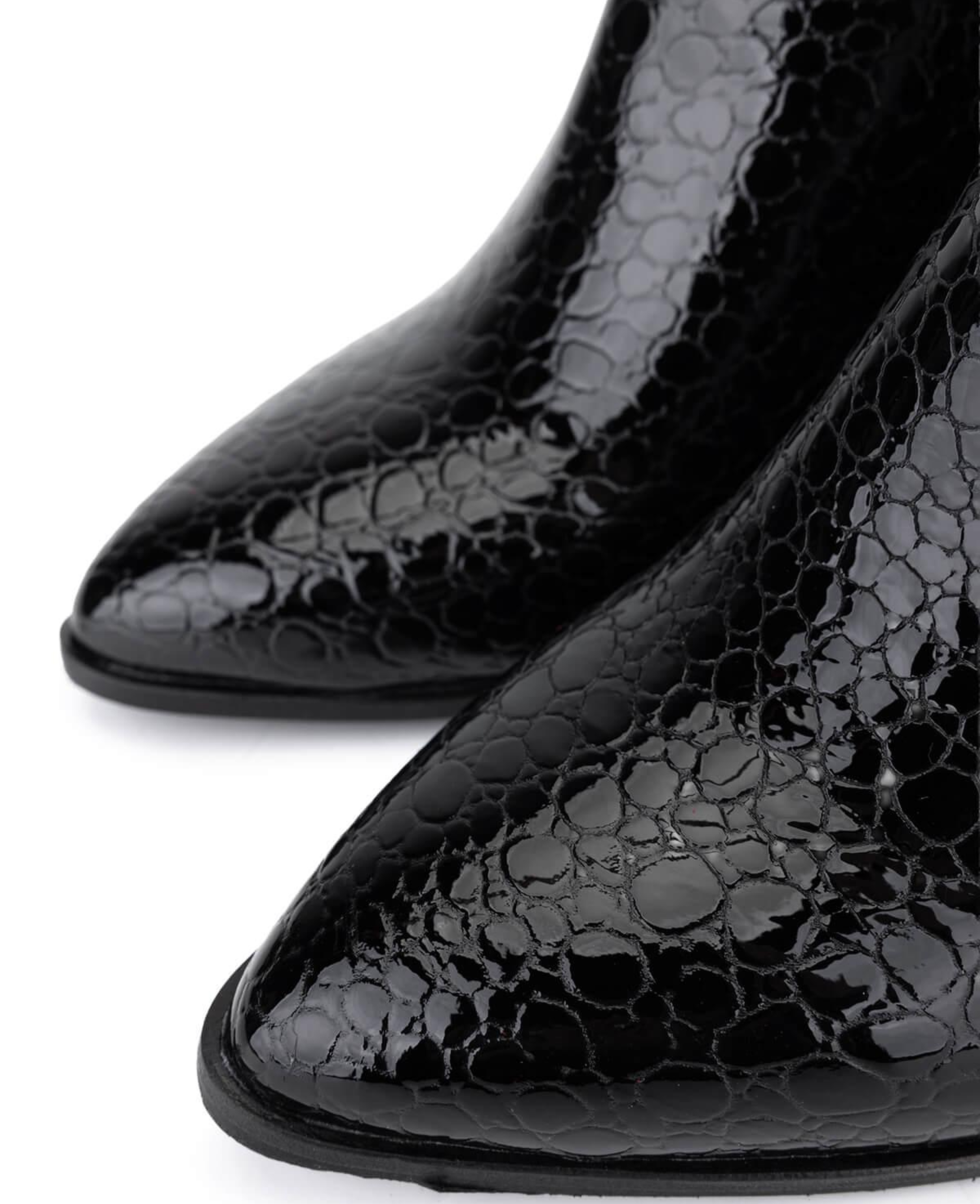 Tamer Tanca Kadın Hakiki Deri Siyah Topuklu Bot