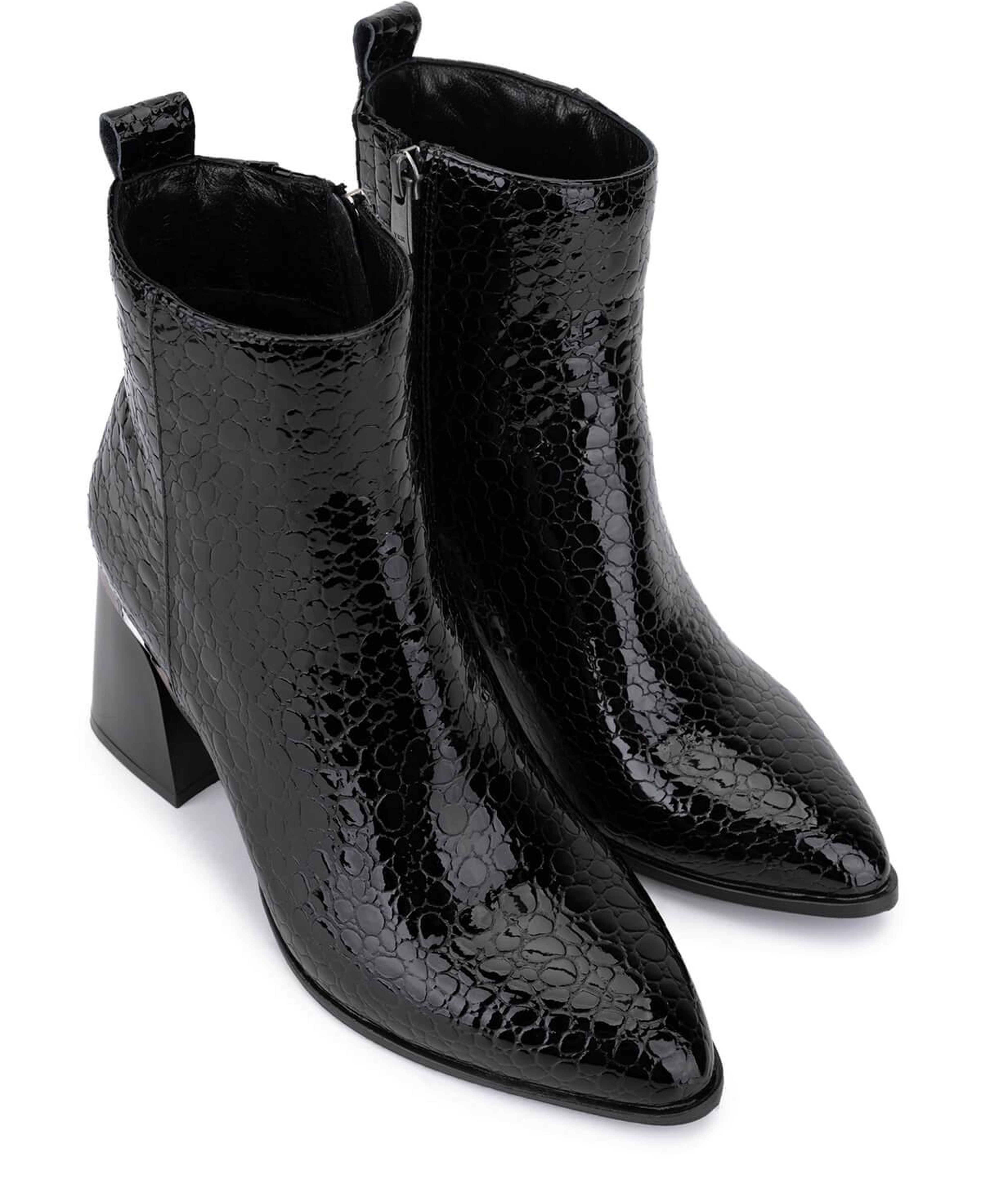 Tamer Tanca Kadın Hakiki Deri Siyah Topuklu Bot