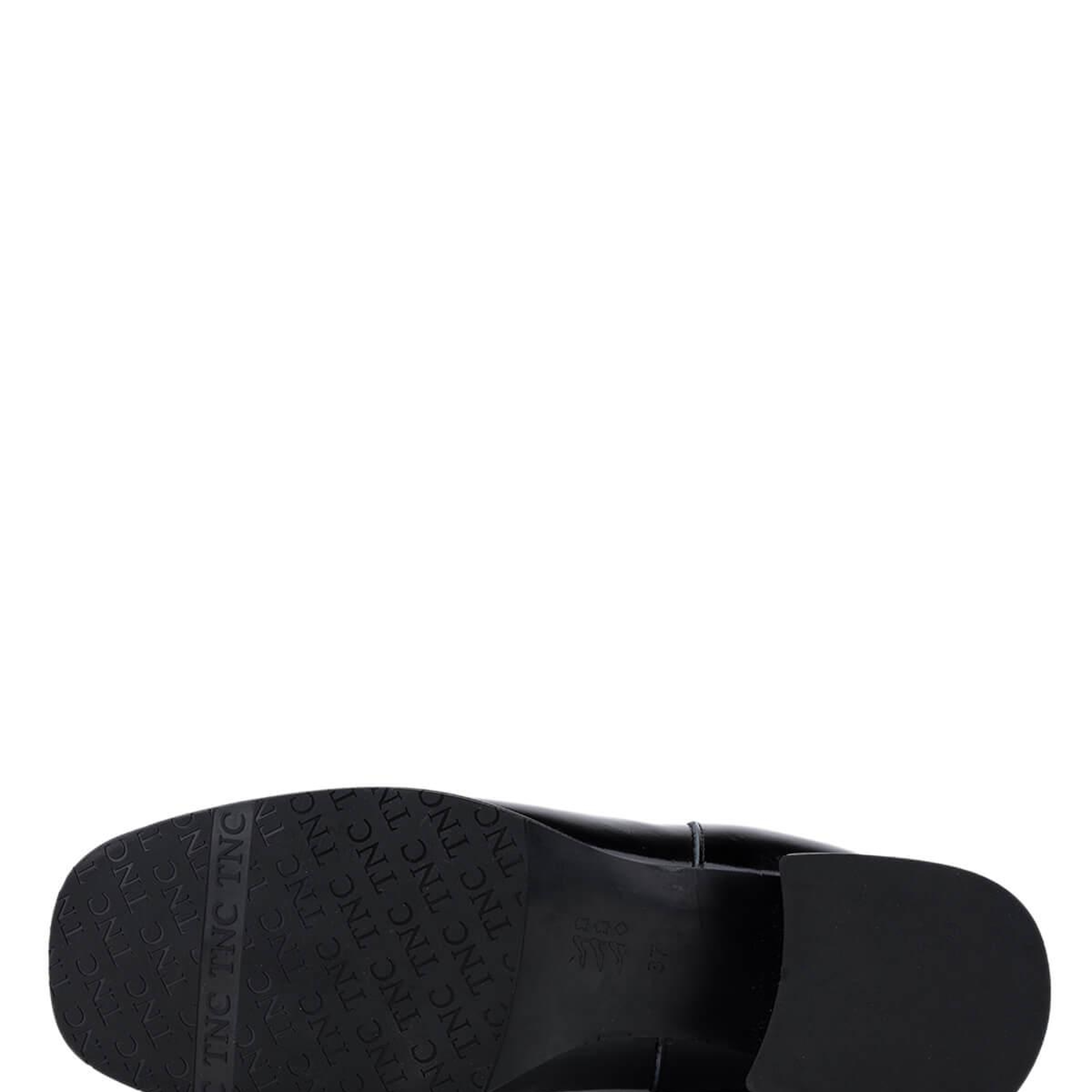 Tamer Tanca Kadın Hakiki Deri Siyah Rugan Topuklu Bot