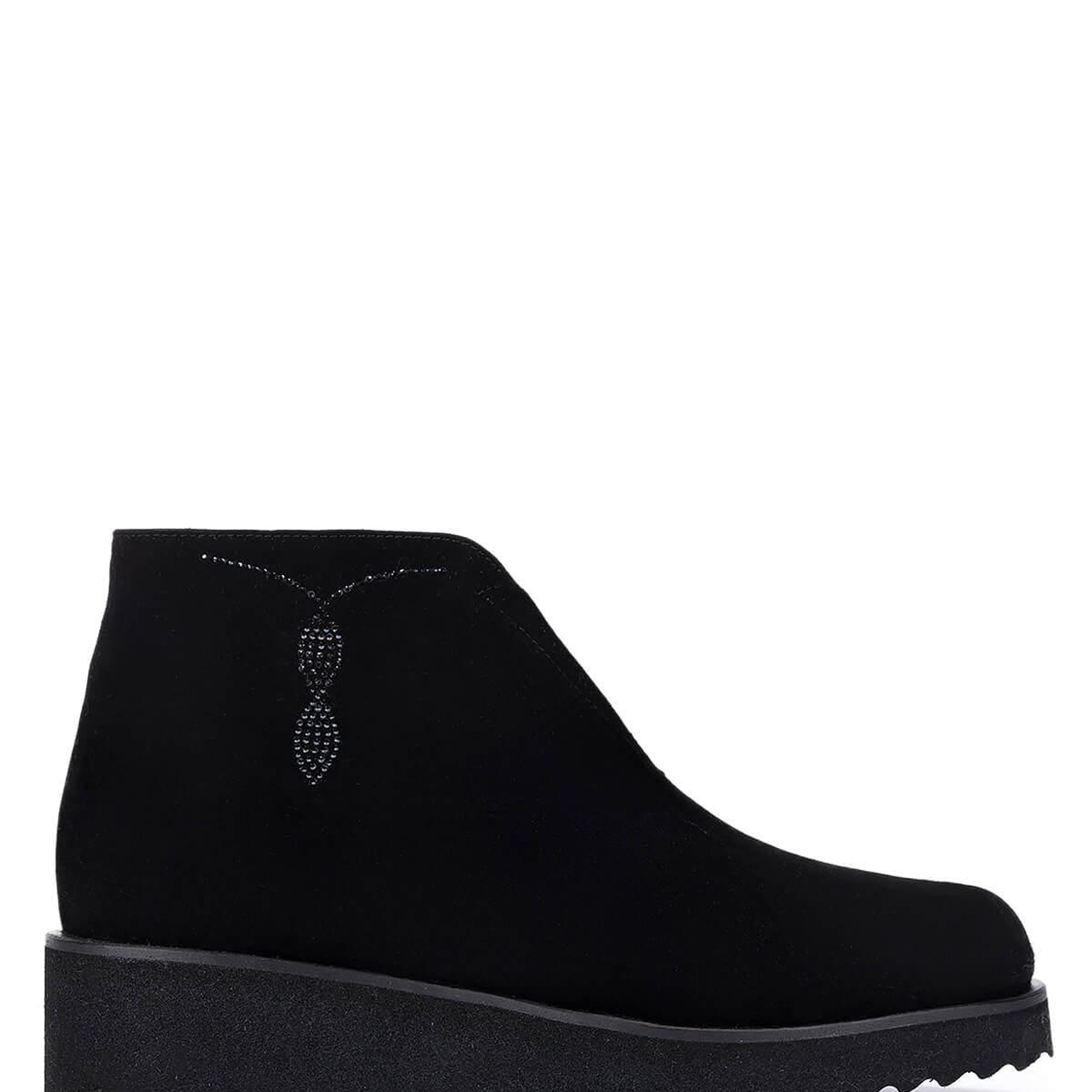 Tamer Tanca Kadın Hakiki Deri Siyah Süet Casual Bot