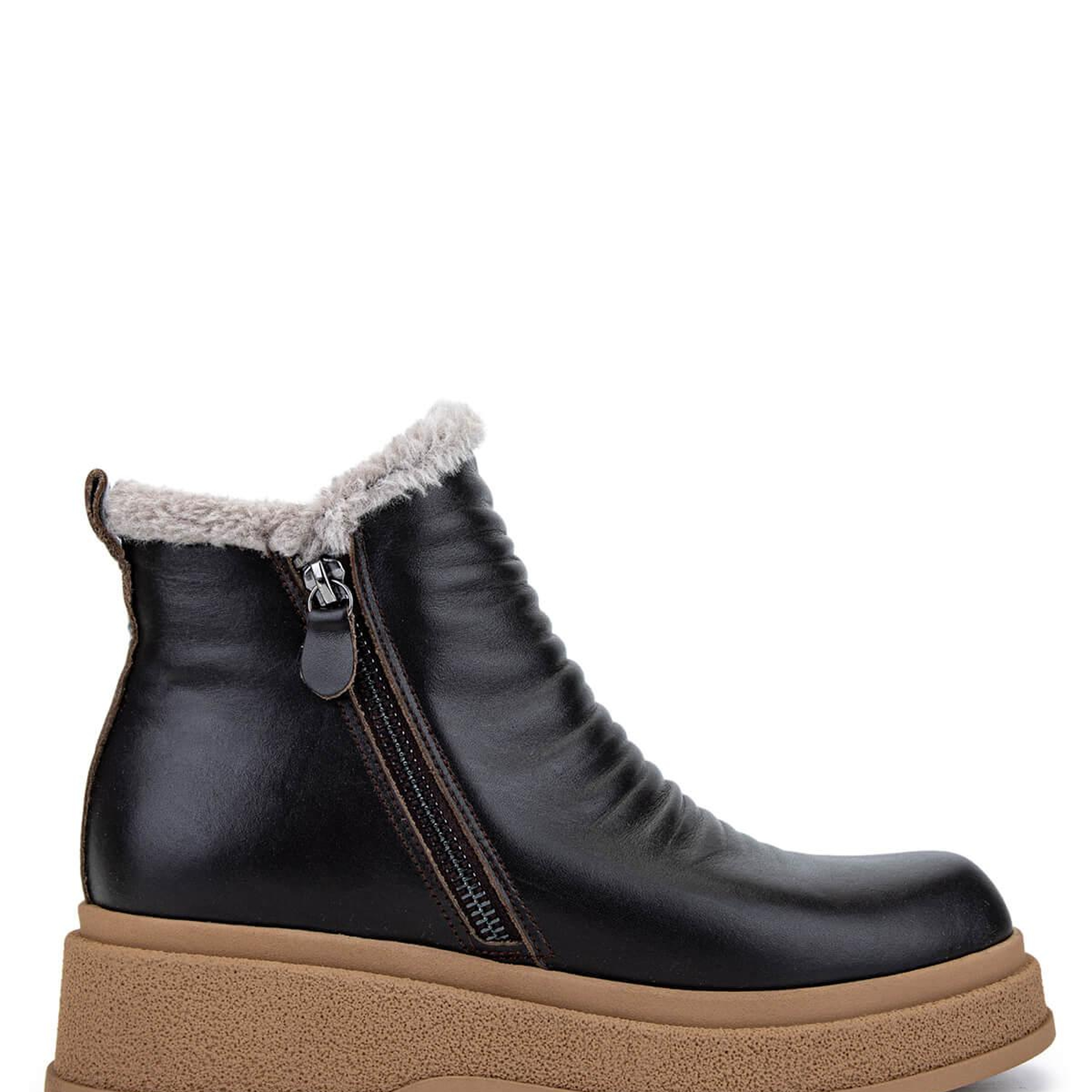 Tamer Tanca Kadın Hakiki Deri Kahverengi Casual Bot