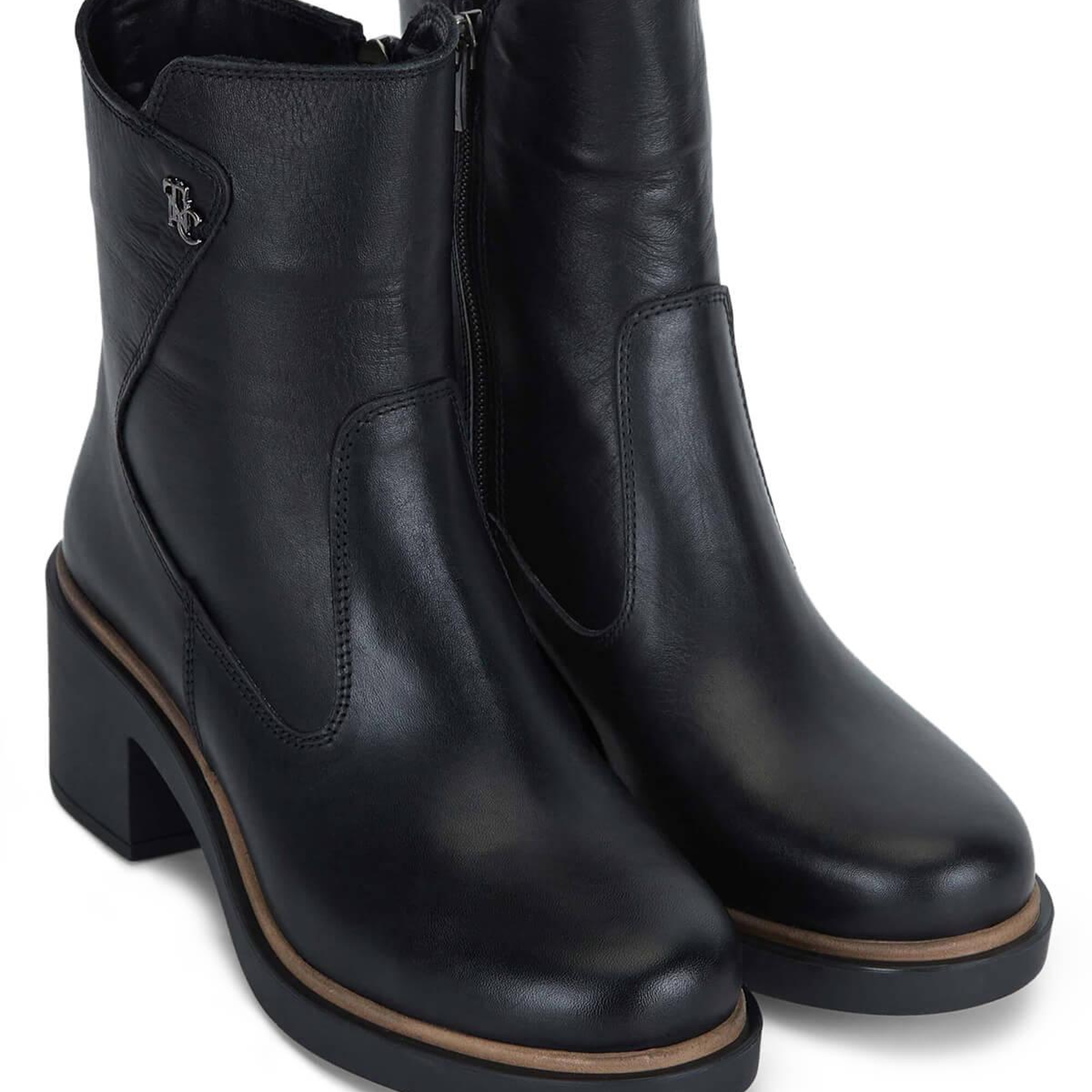 Tamer Tanca Kadın Hakiki Deri Siyah Deri Casual Bot