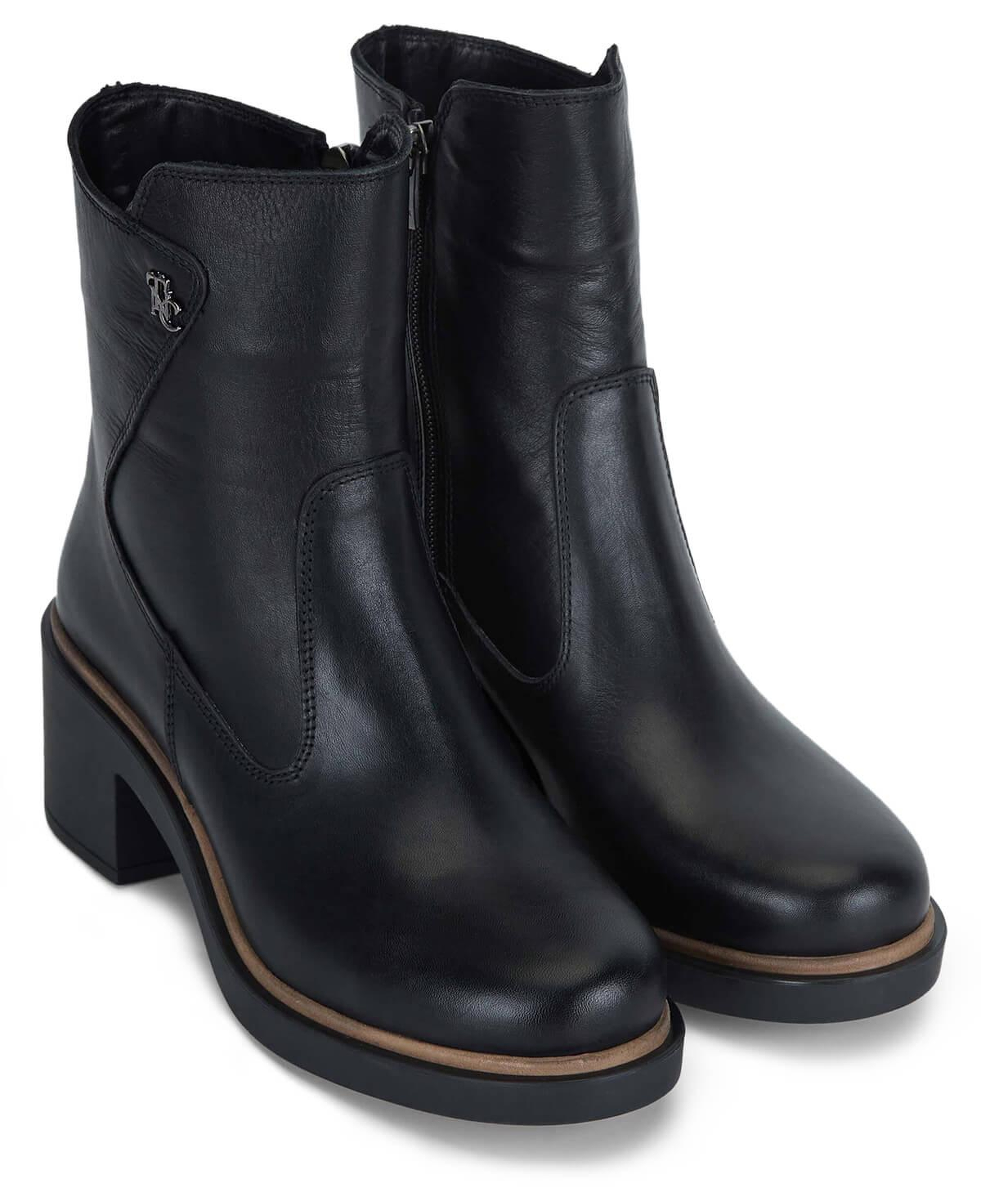 Tamer Tanca Kadın Hakiki Deri Siyah Deri Casual Bot