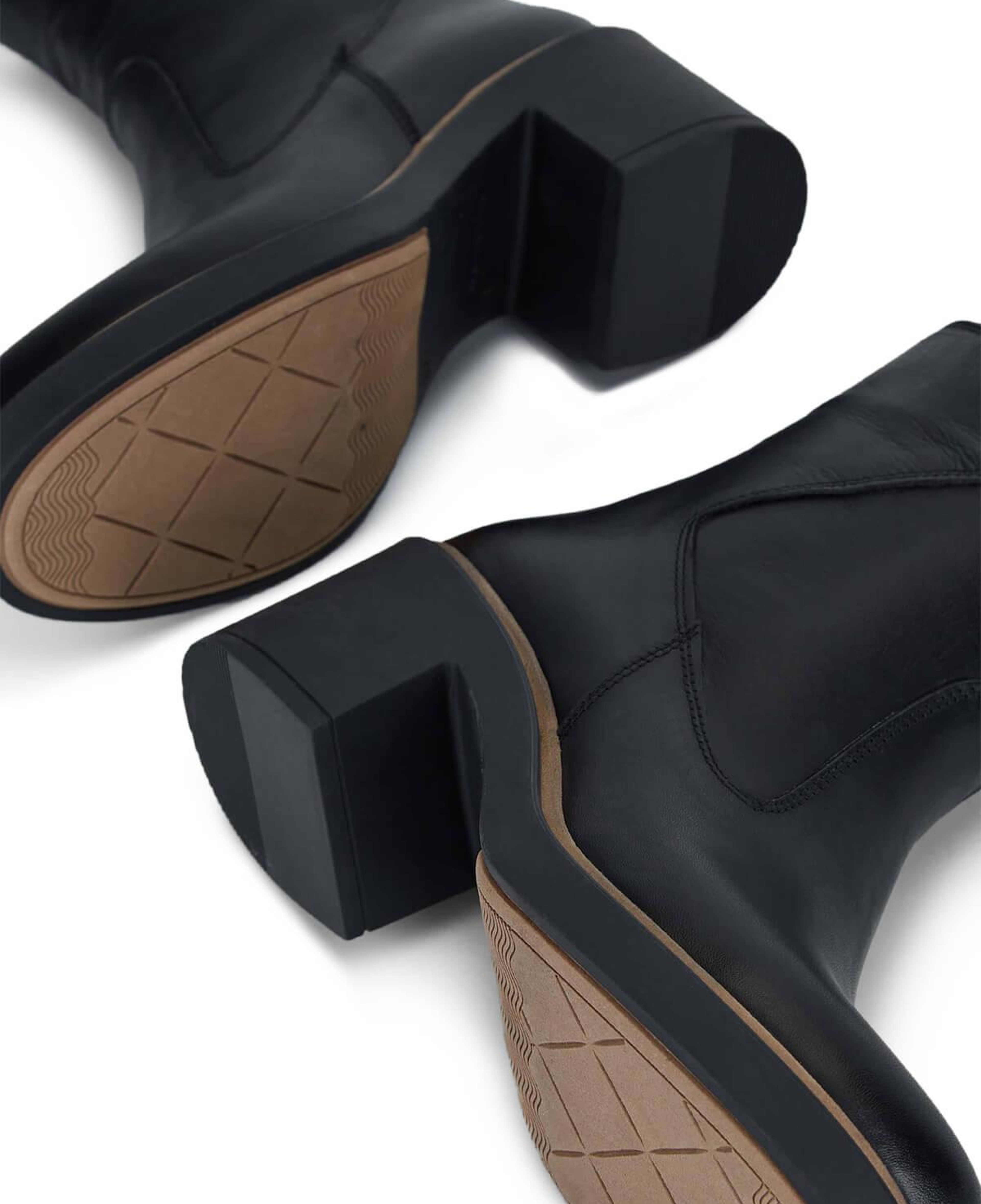 Tamer Tanca Kadın Hakiki Deri Siyah Deri Casual Bot