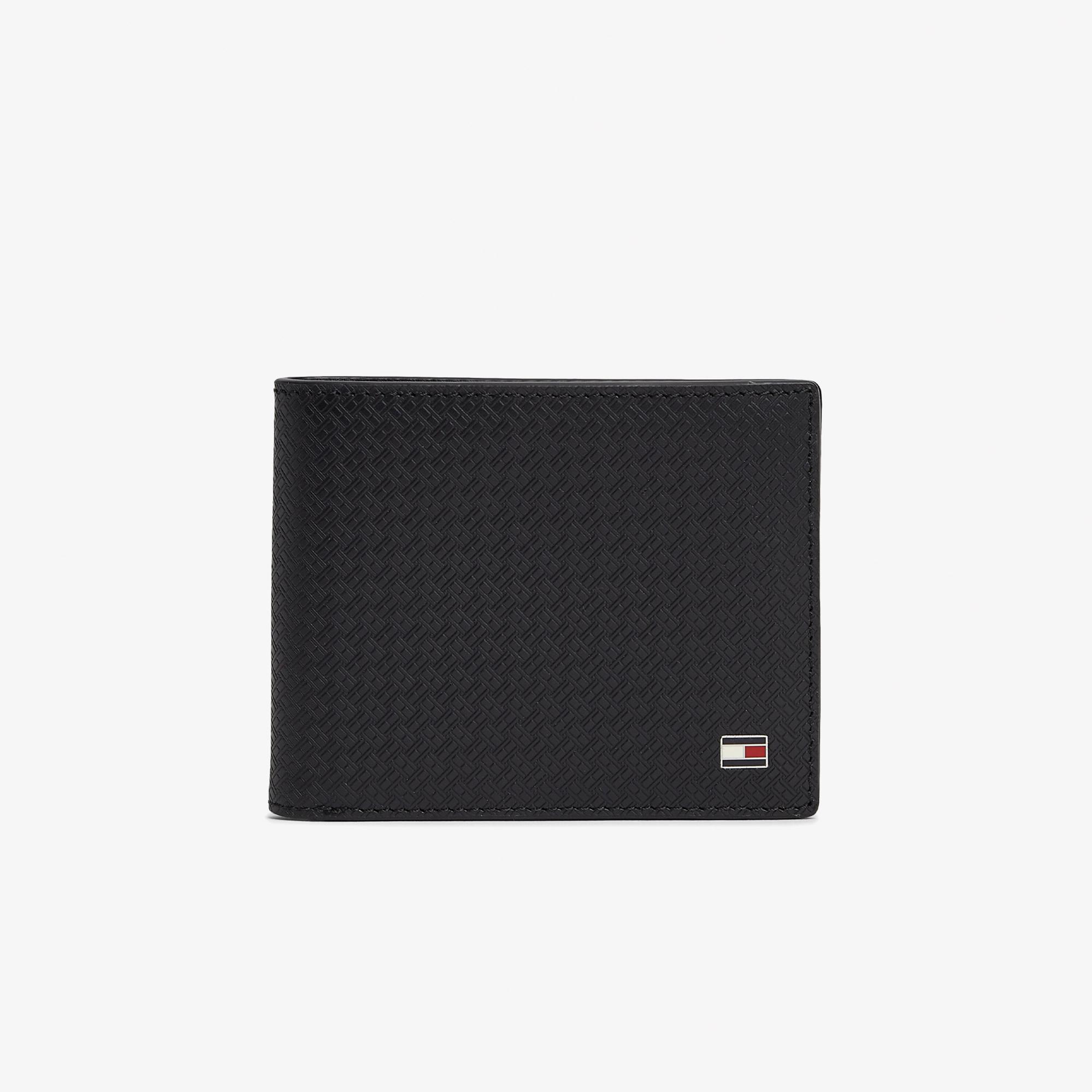 Tommy Hilfiger Emboss Erkek Siyah Cüzdan