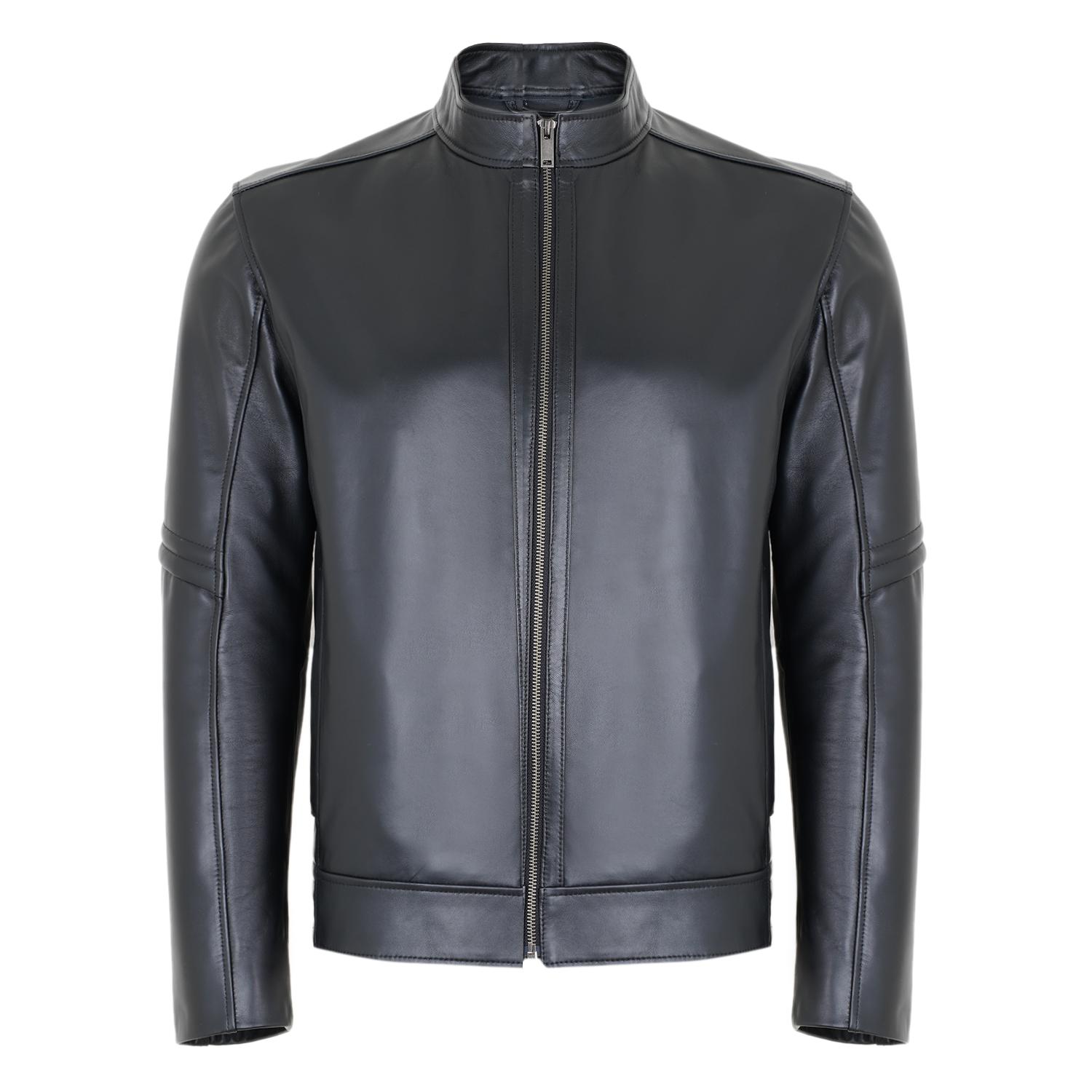 Agostino Siyah Erkek Deri Ceket