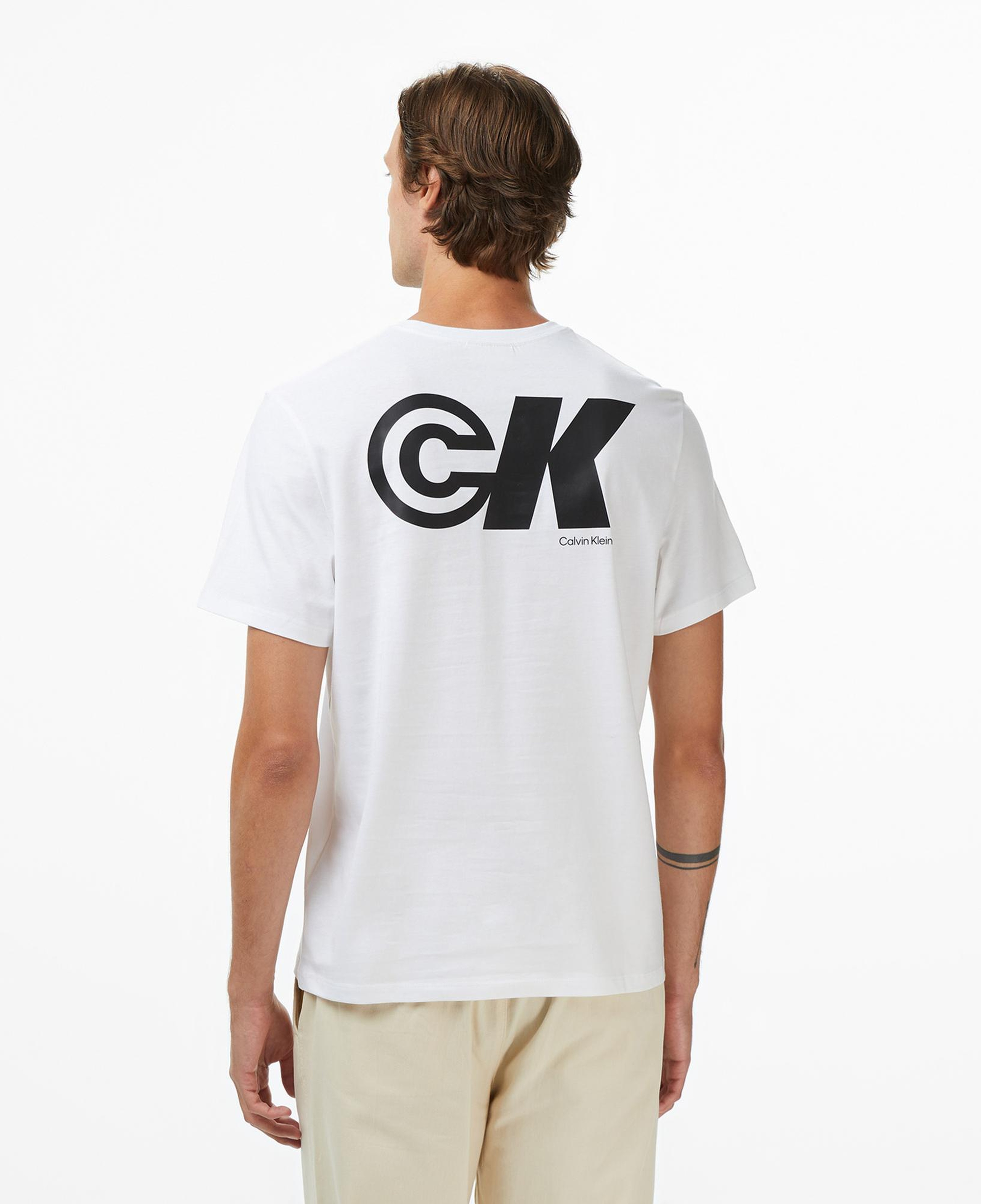 Calvin Klein Sport Logo Graphic Erkek Beyaz T-Shirt