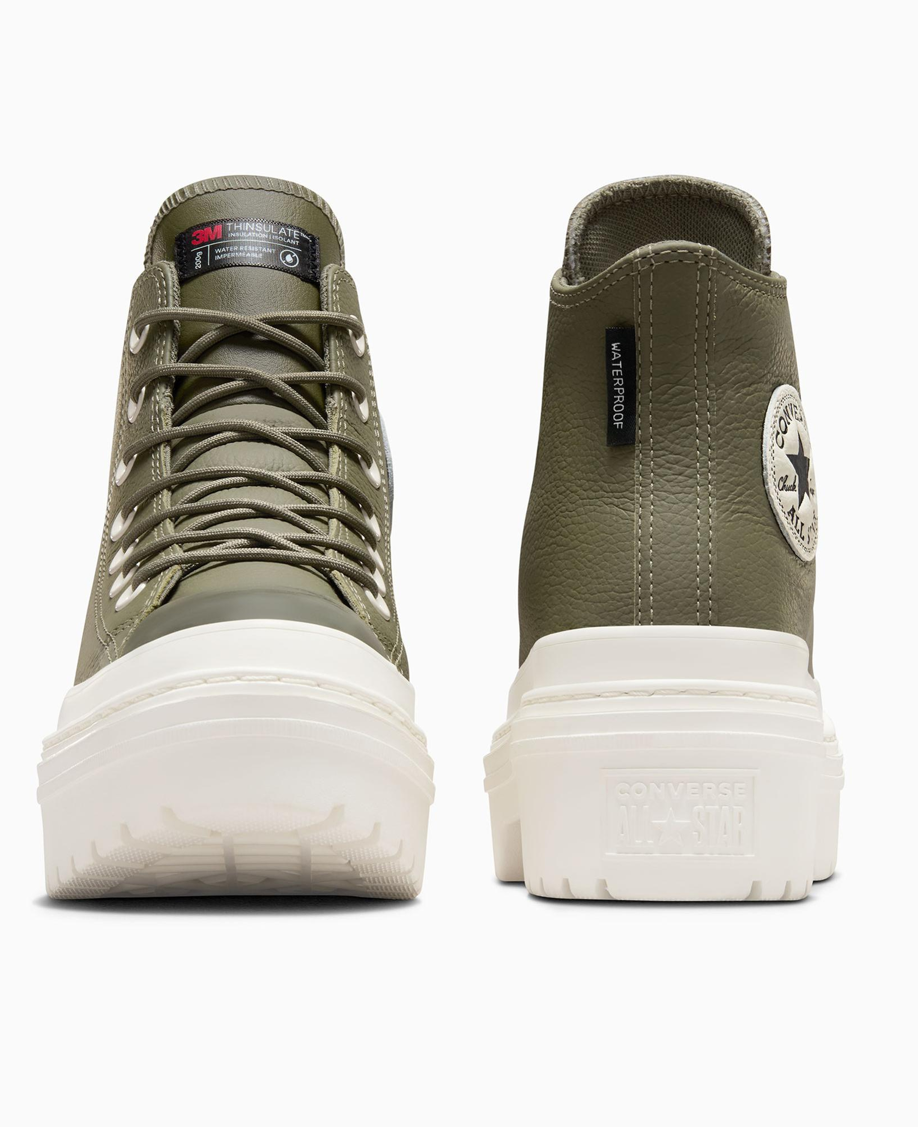 Converse Chuck Taylor All Star Lugged Heel Unisex Yeşil Deri Platform Bot