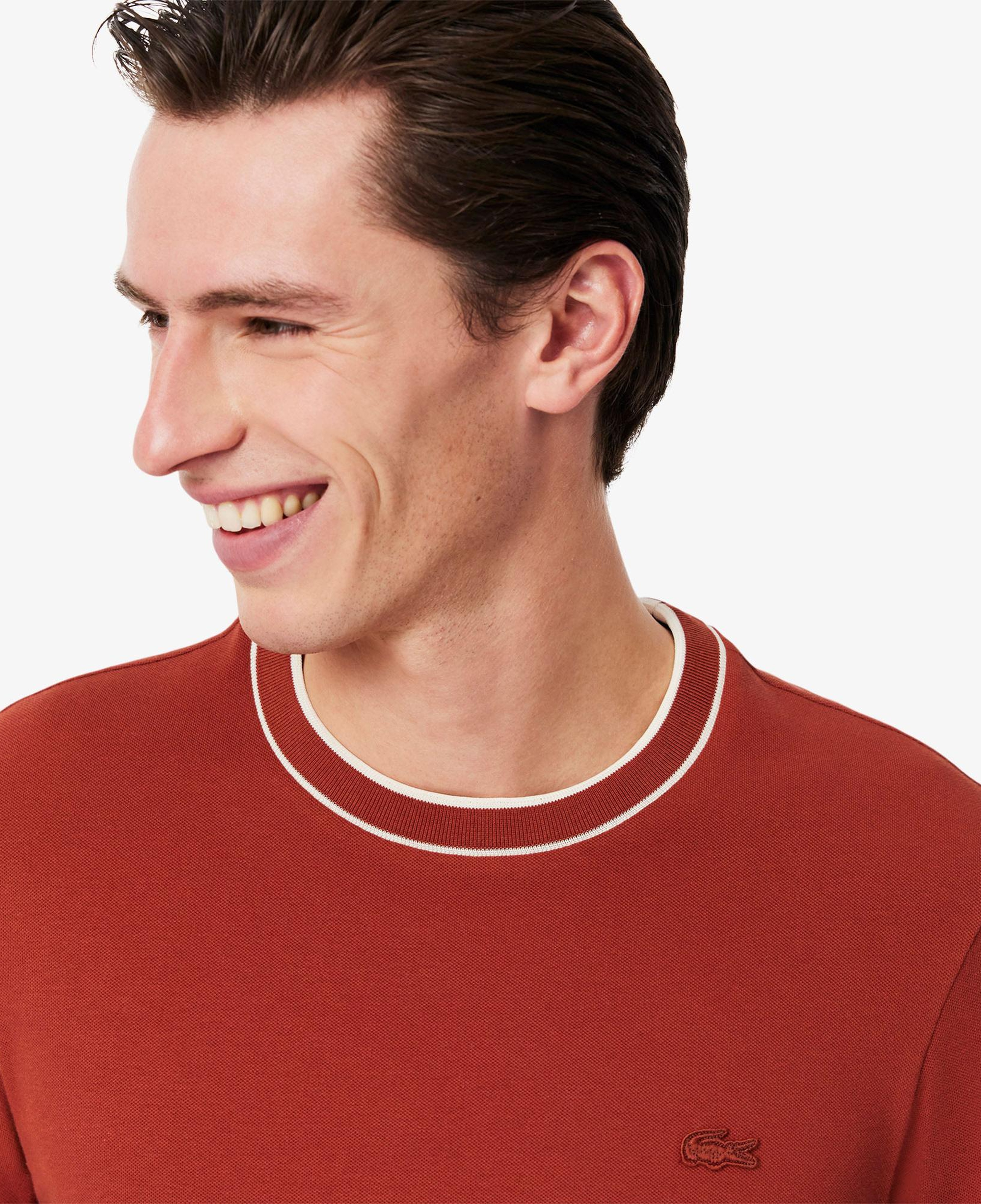 Lacoste Erkek Regular Fit Bisiklet Yaka Kırmızı T-Shirt