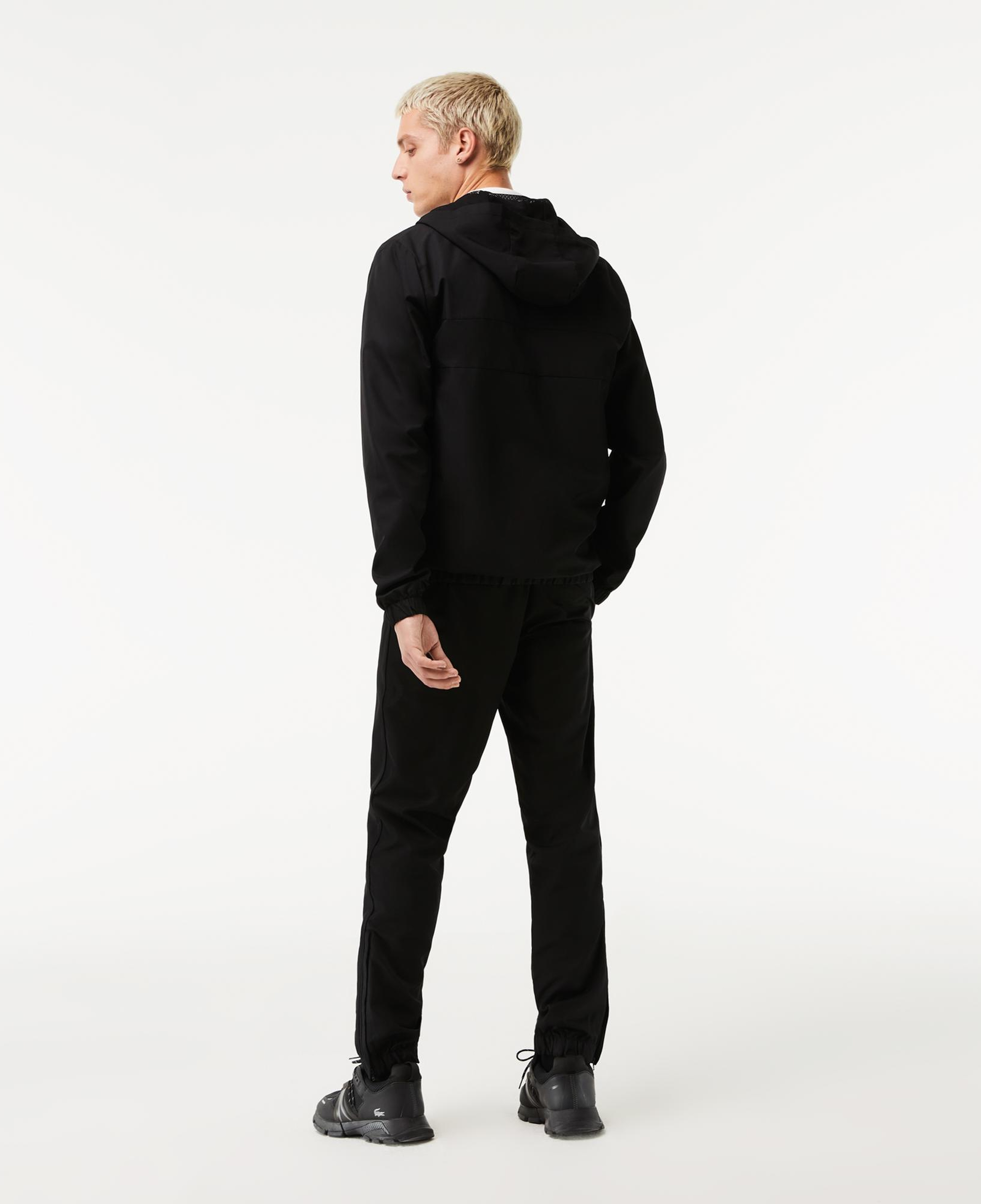 Lacoste Erkek Regular Fit Kapüşonlu Siyah Eşofman Takımı