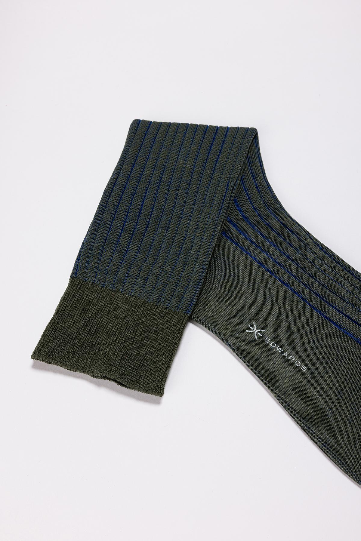 Erkek Koyu Yeşil Pamuk Kısa Çorap