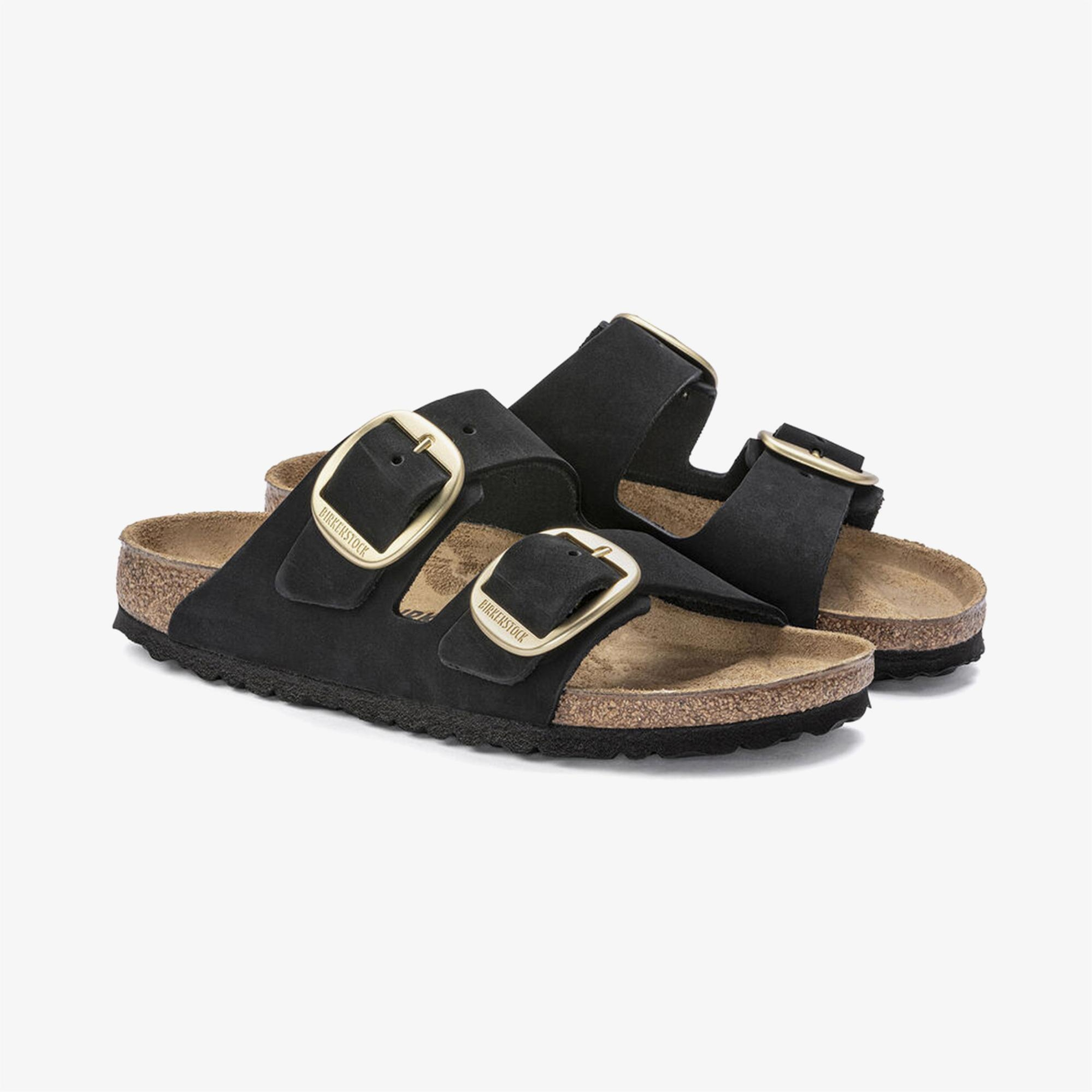 Birkenstock Arizona Big Buckle Lenb Kadın Siyah Terlik