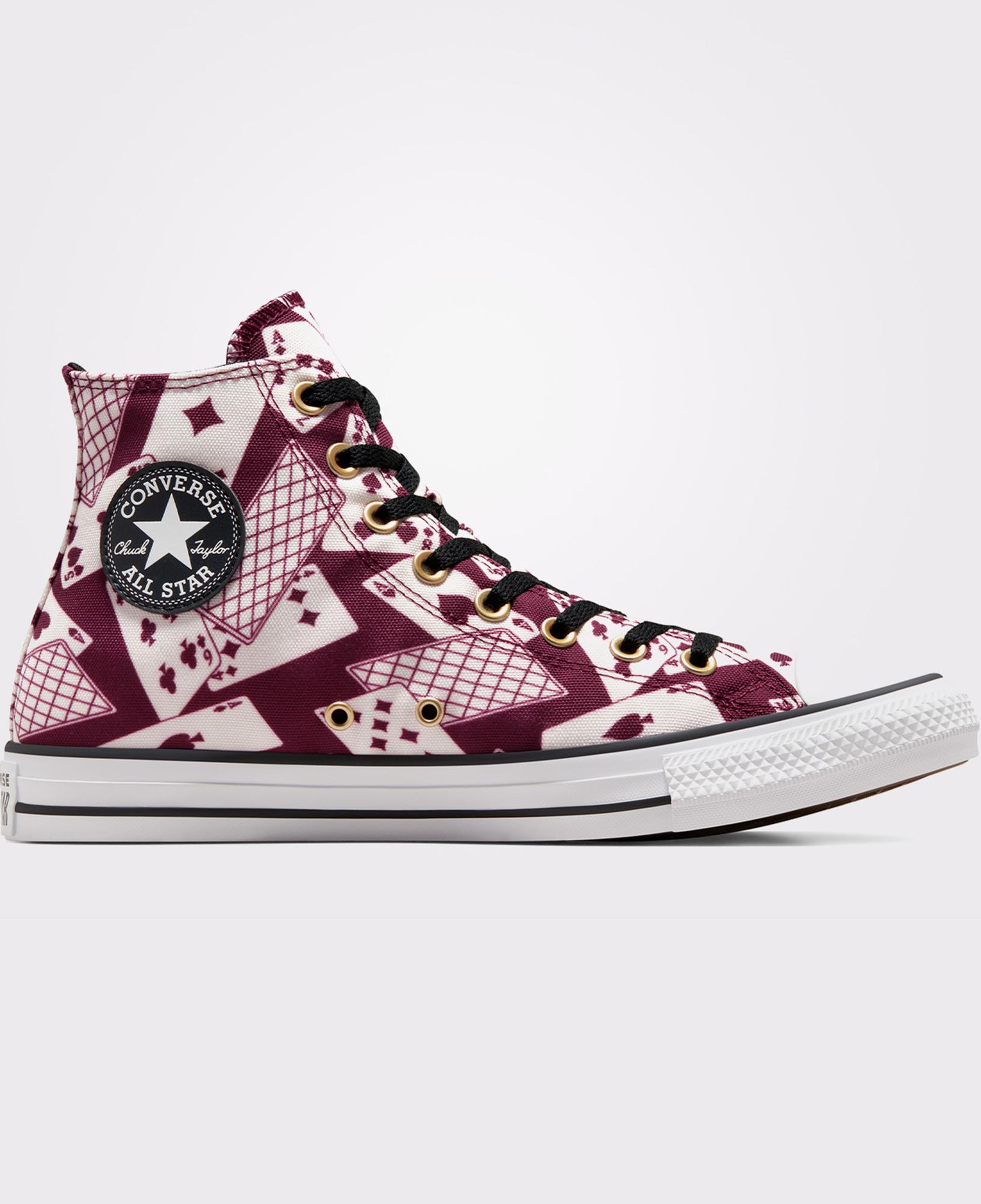 Converse Chuck Taylor All Star Cards Unisex Bordo Sneaker