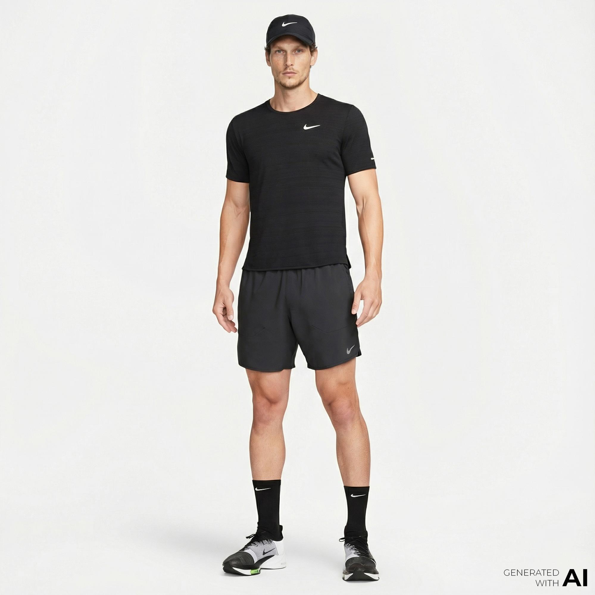 Nike Dri-Fit Stride 7 İnç Bf Erkek Siyah Şort