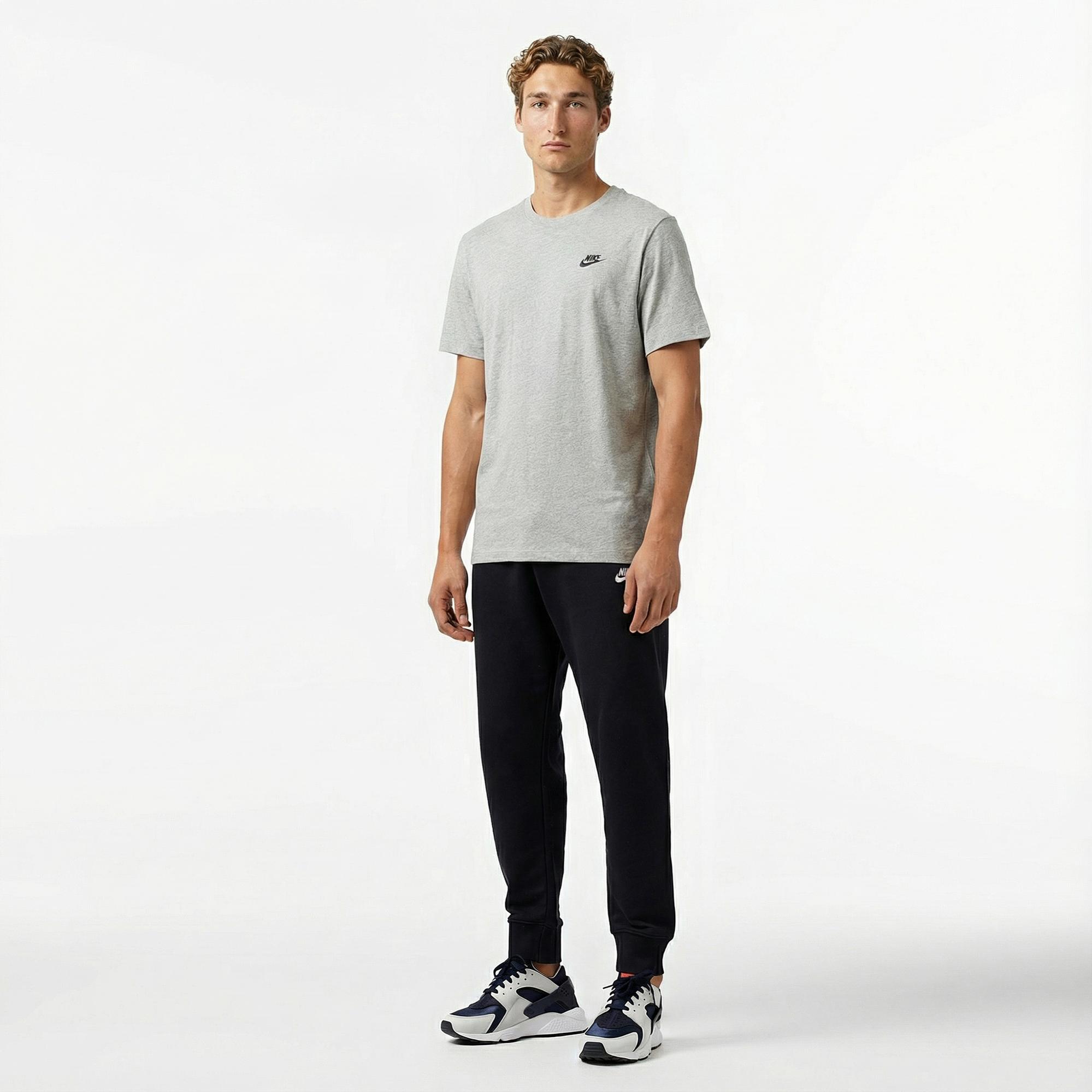 Nike Sportswear Club Erkek Gri T-Shirt