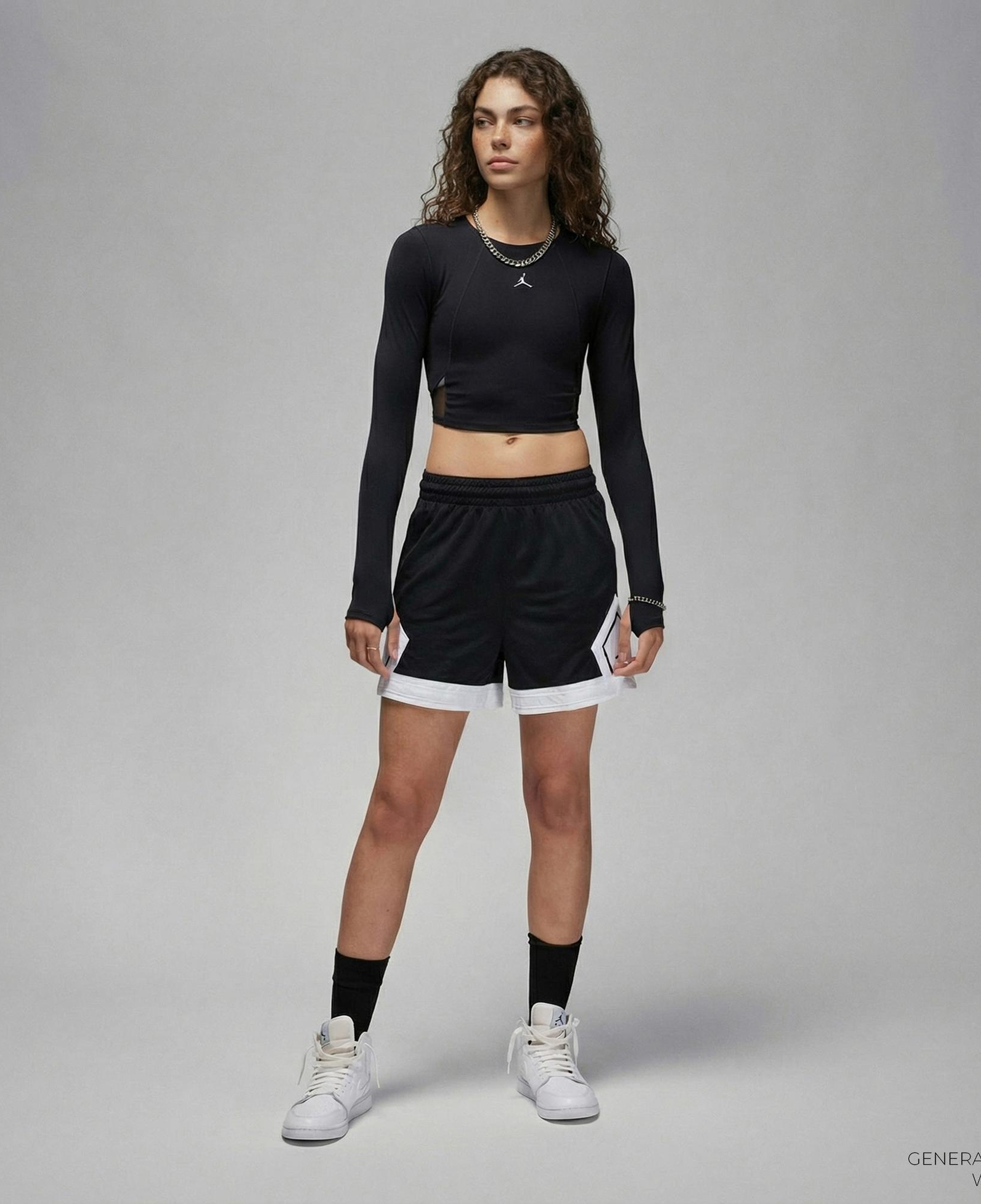 Jordan Sport Diamond 10 cm Kadın Siyah Şort