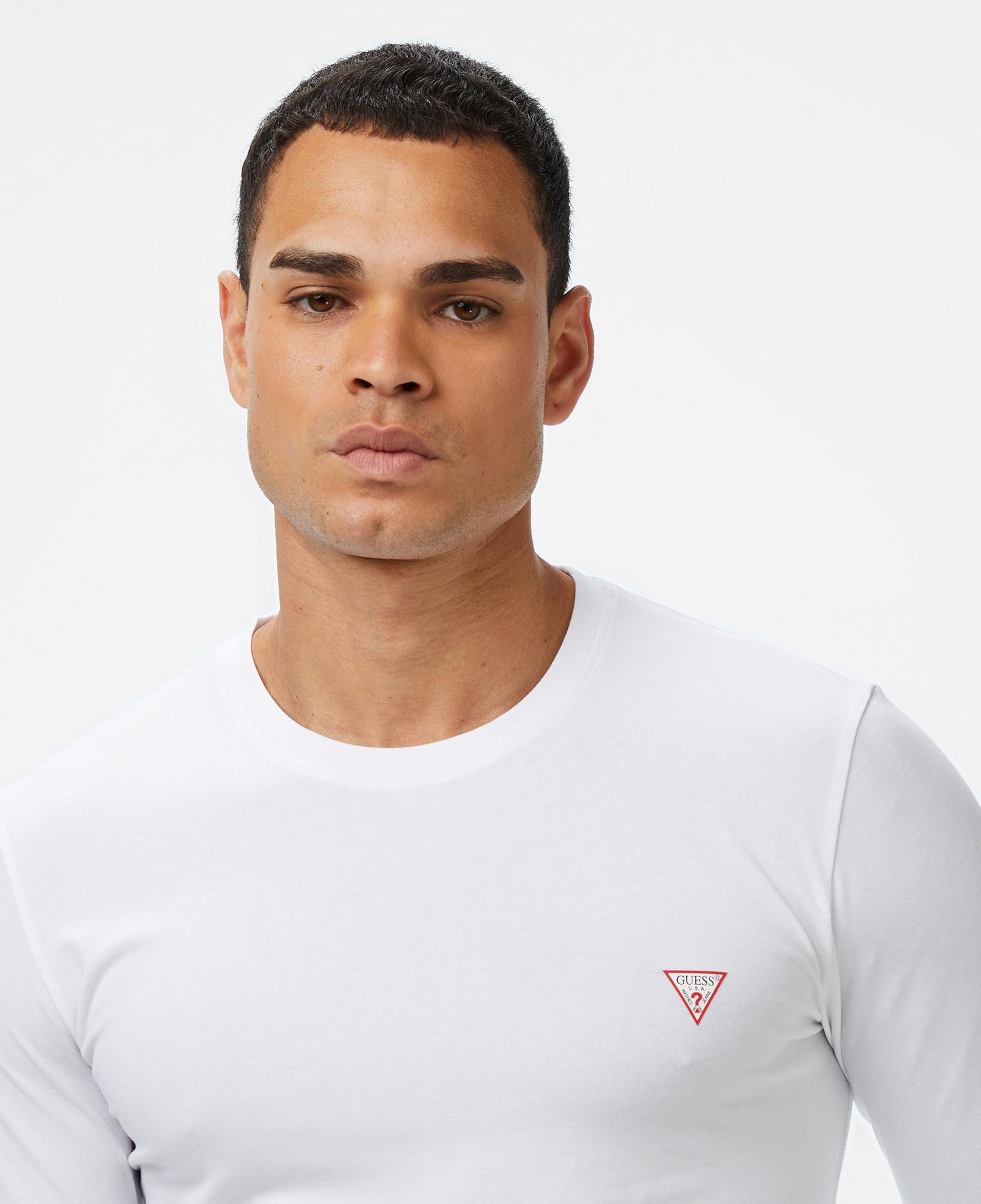 Guess Core Slim Fit Erkek Beyaz T-Shirt