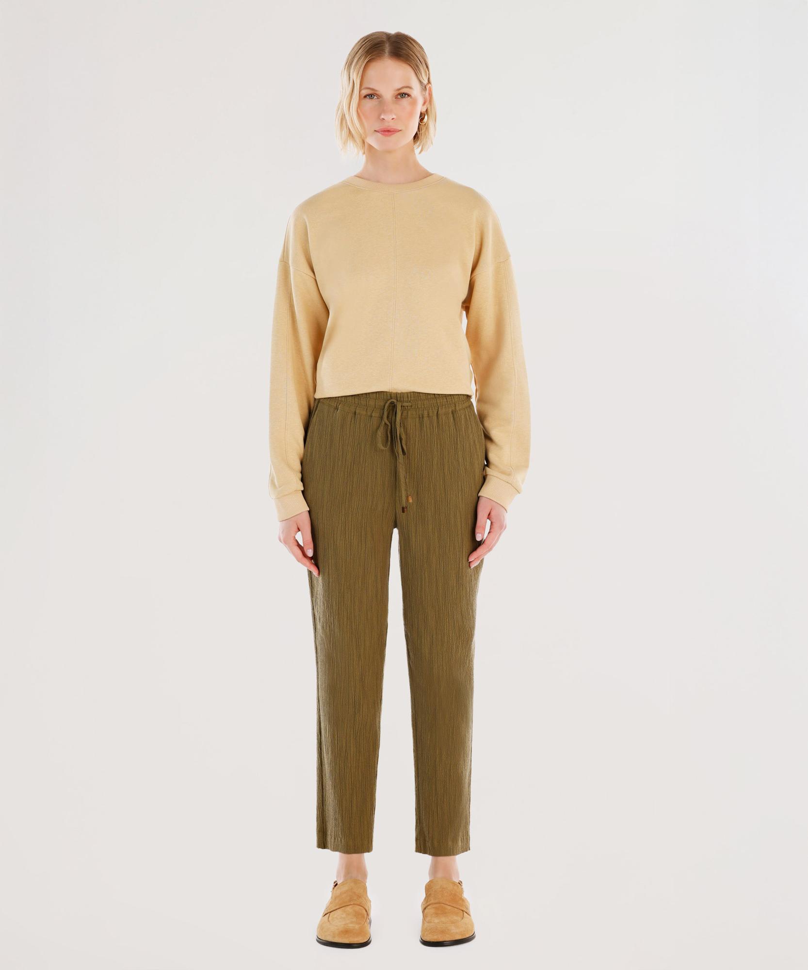 YARGICI Beli Bağlama Detaylı Pantolon