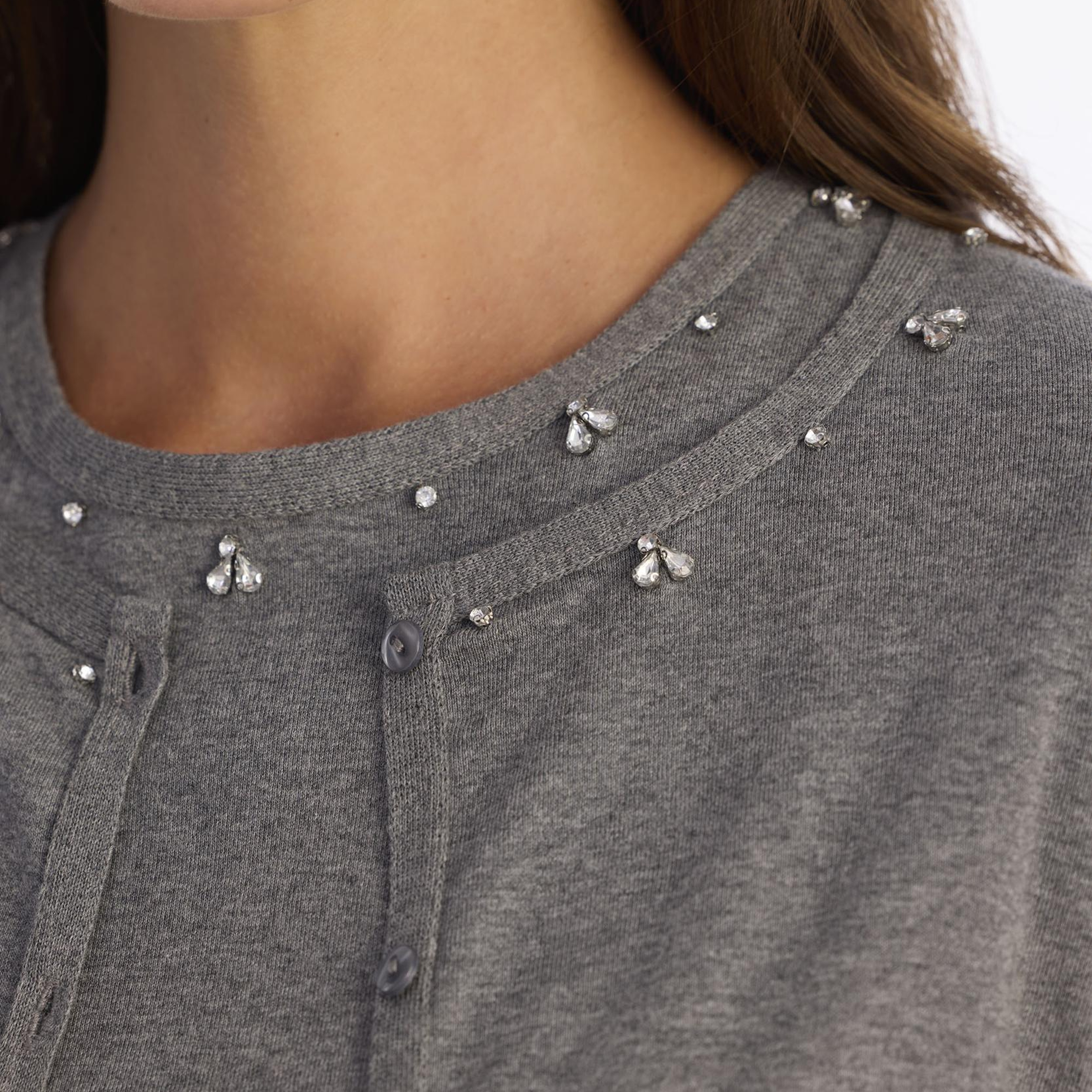 YARGICI Regular Bisiklet Yaka Uzun Kol Hırka