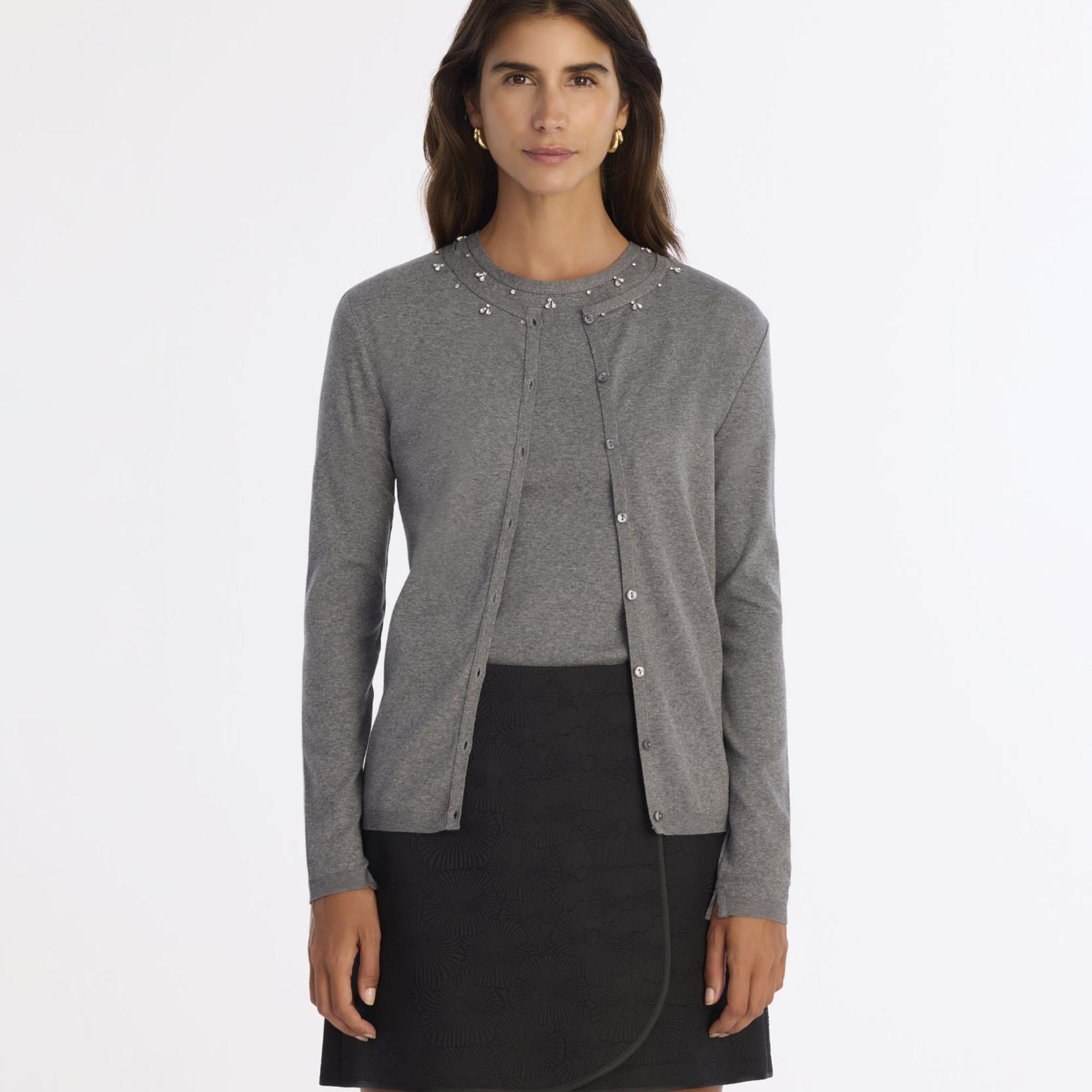 YARGICI Regular Bisiklet Yaka Uzun Kol Hırka