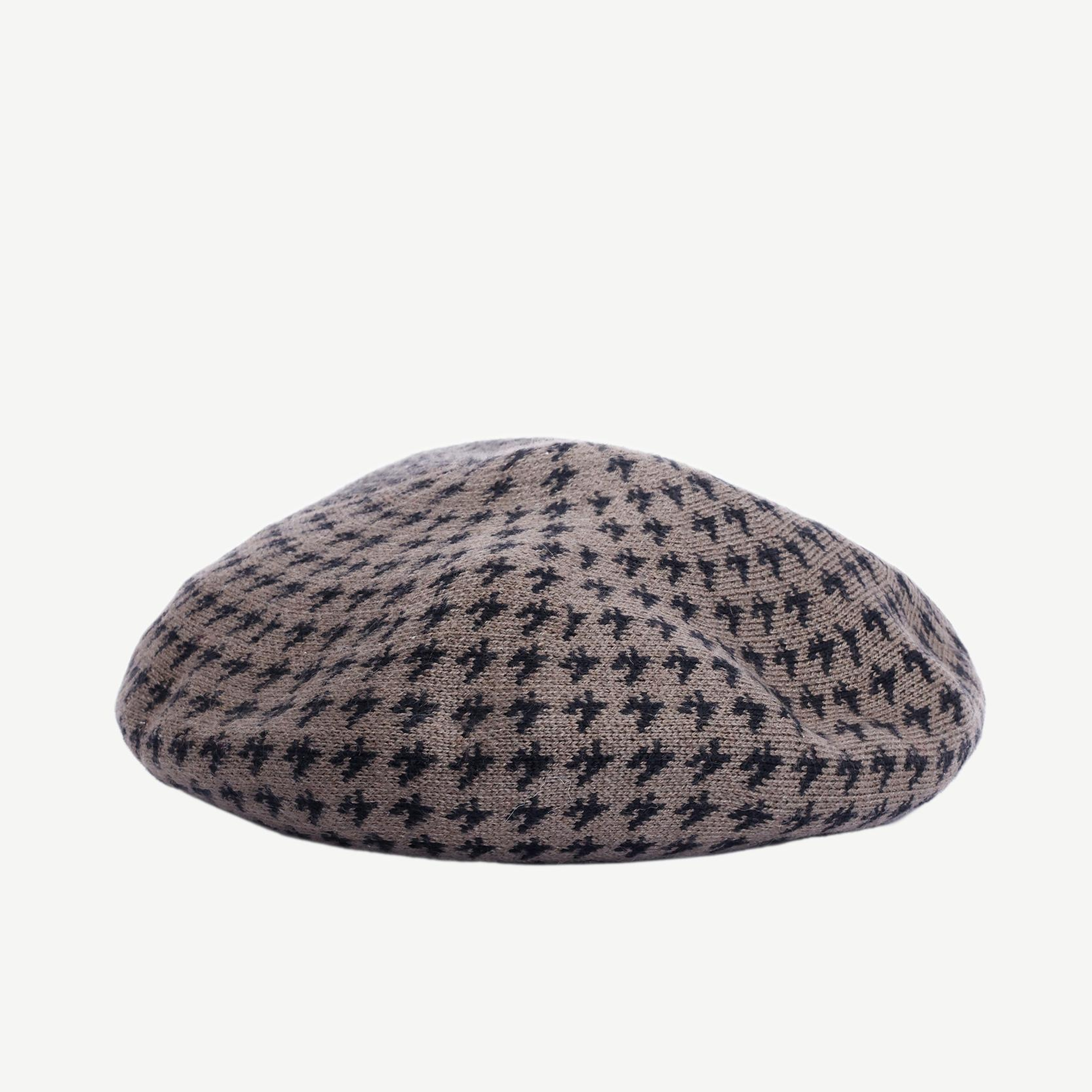 YARGICI Yün Karışımlı Desenli Fransız Şapkası