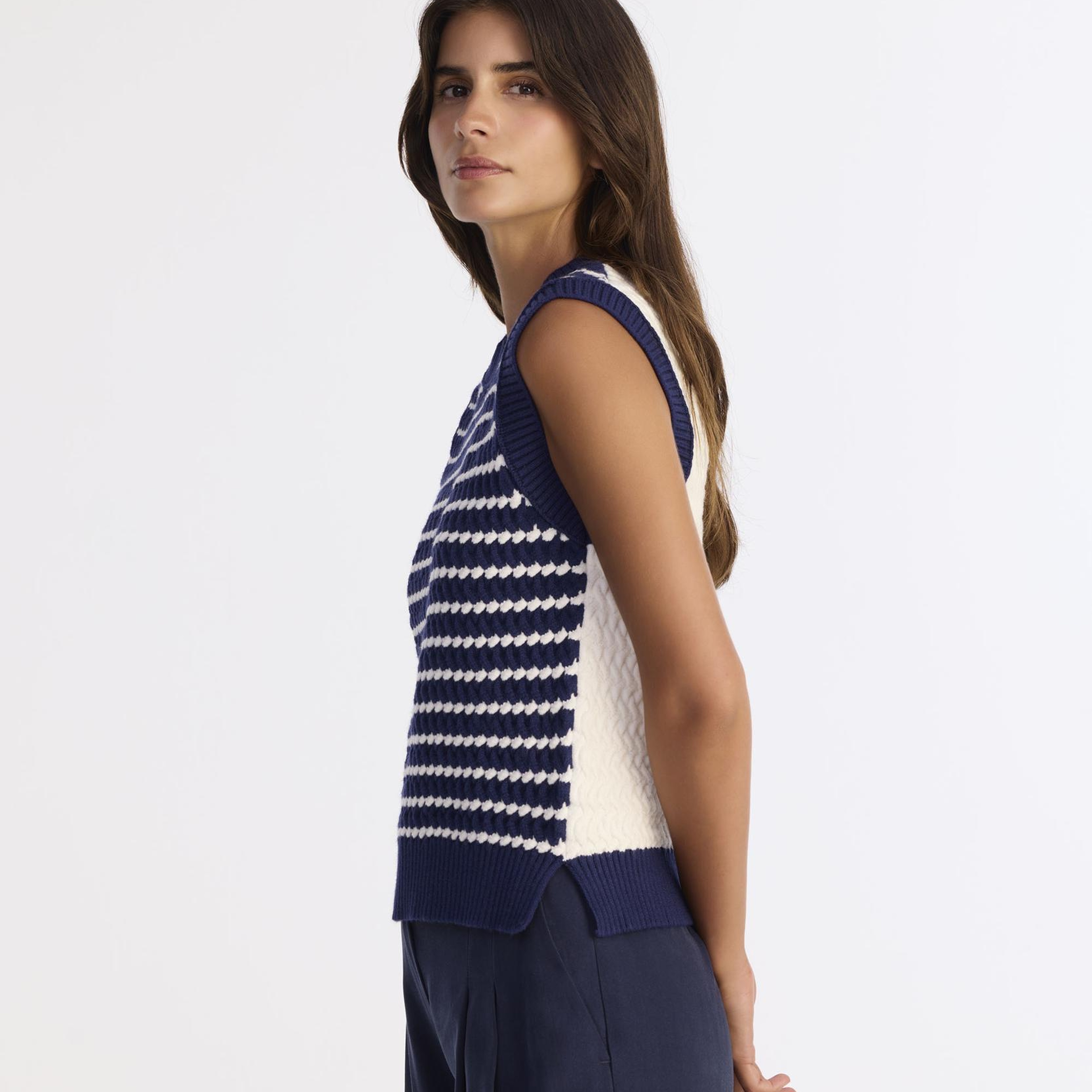 YARGICI Regular Bisiklet Yaka Kolsuz Kazak