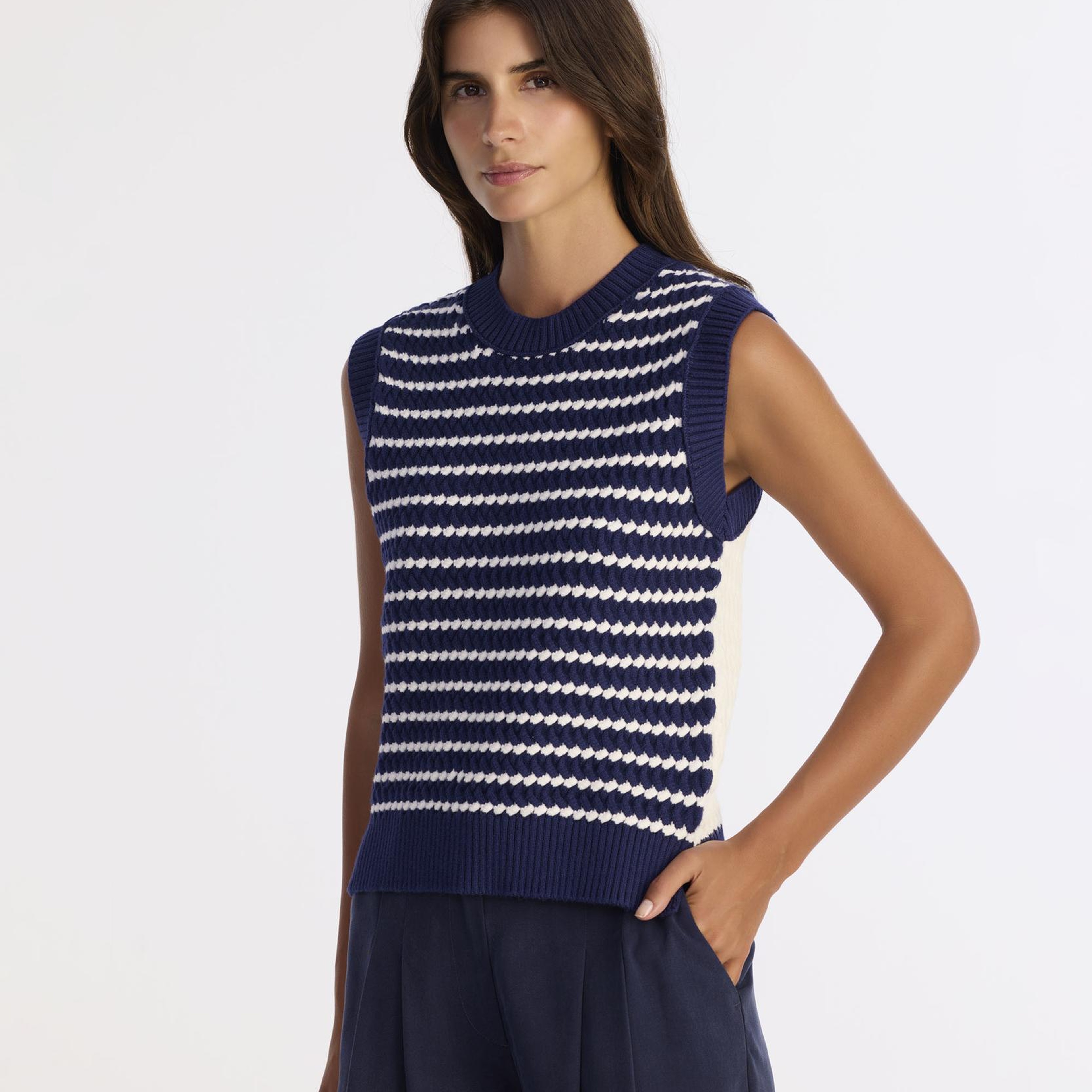 YARGICI Regular Bisiklet Yaka Kolsuz Kazak