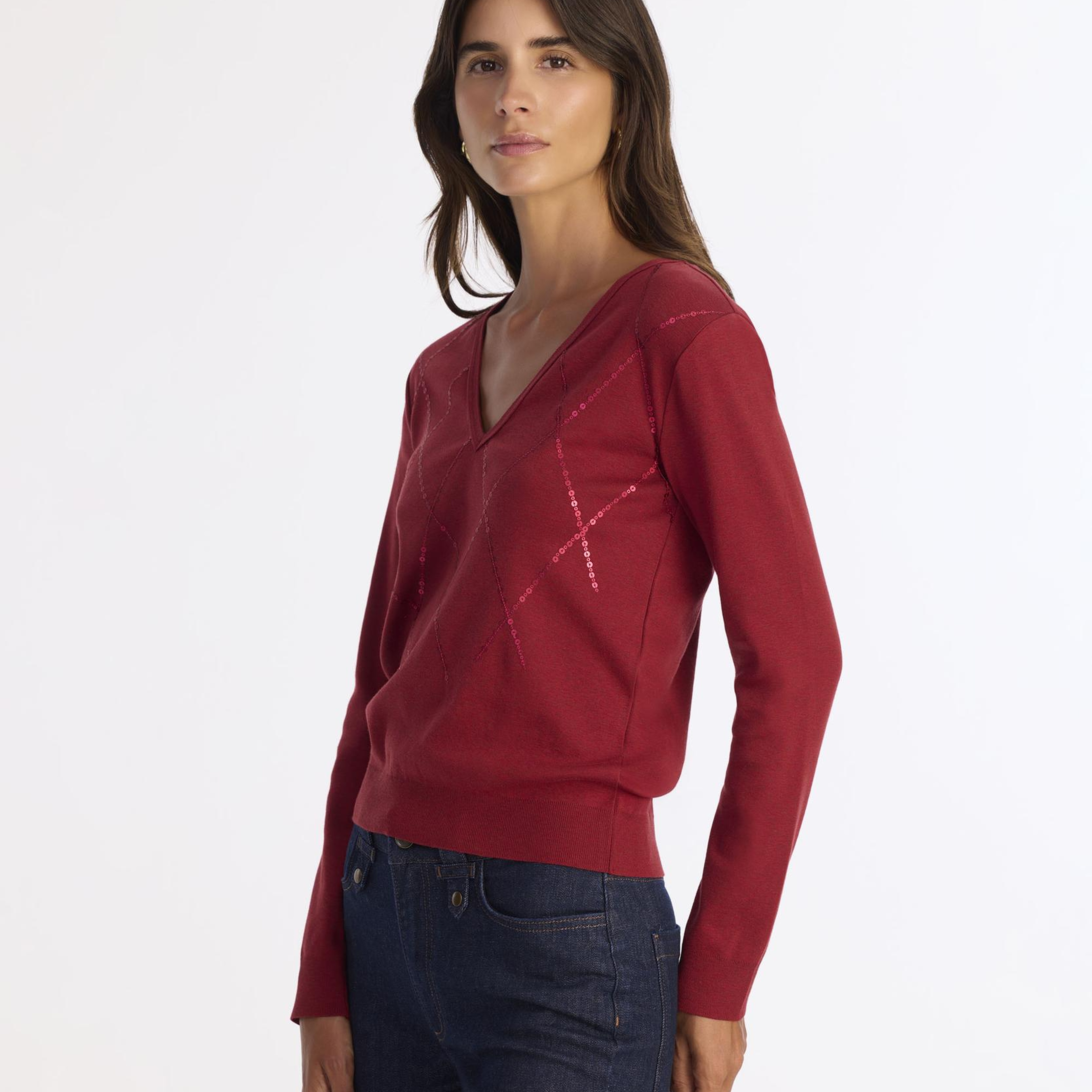 YARGICI Regular V Yaka Uzun Kol Kazak