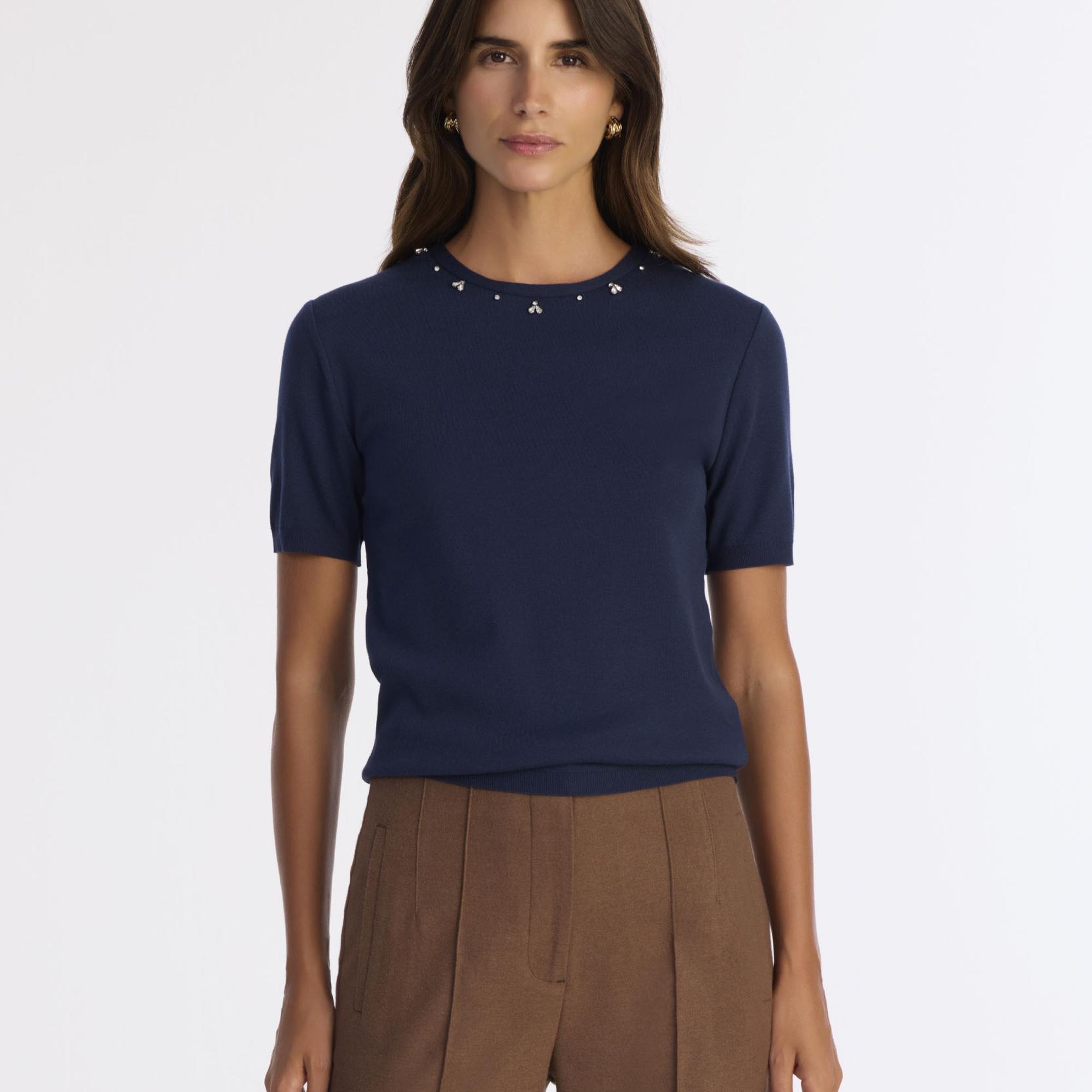 YARGICI Regular Bisiklet Yaka Kısa Kol Kazak