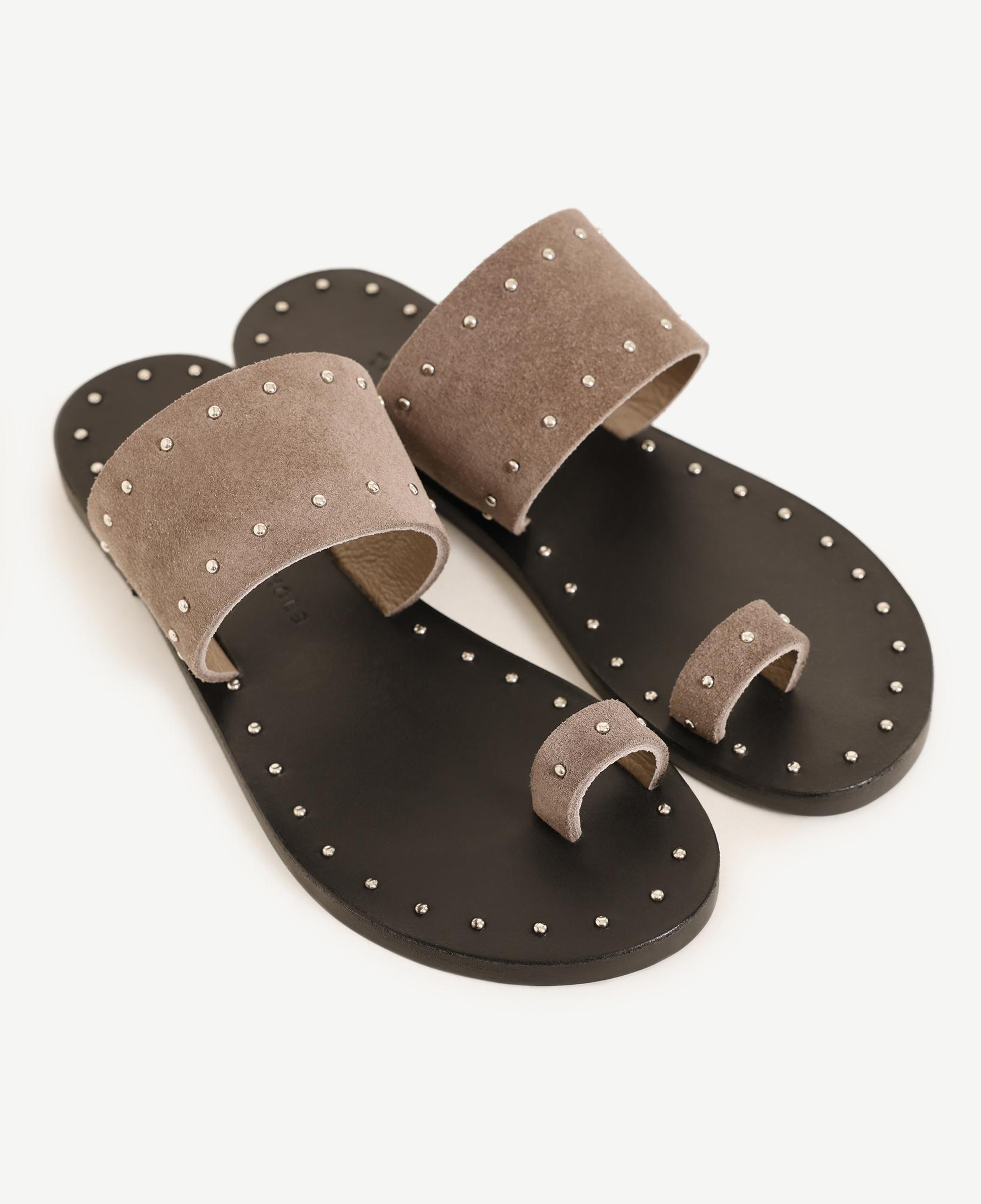 YARGICI Zımba Detaylı Deri Terlik