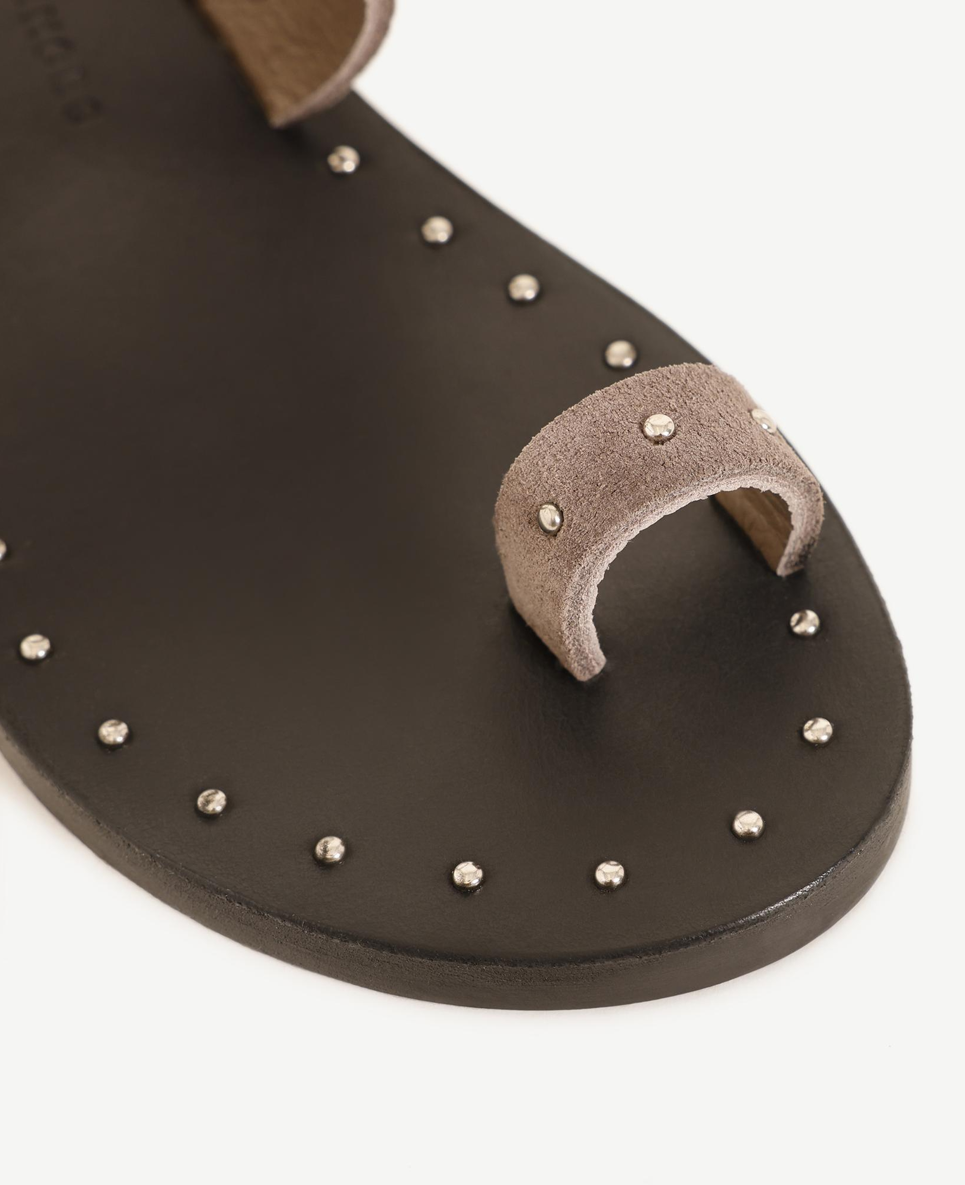 YARGICI Zımba Detaylı Deri Terlik