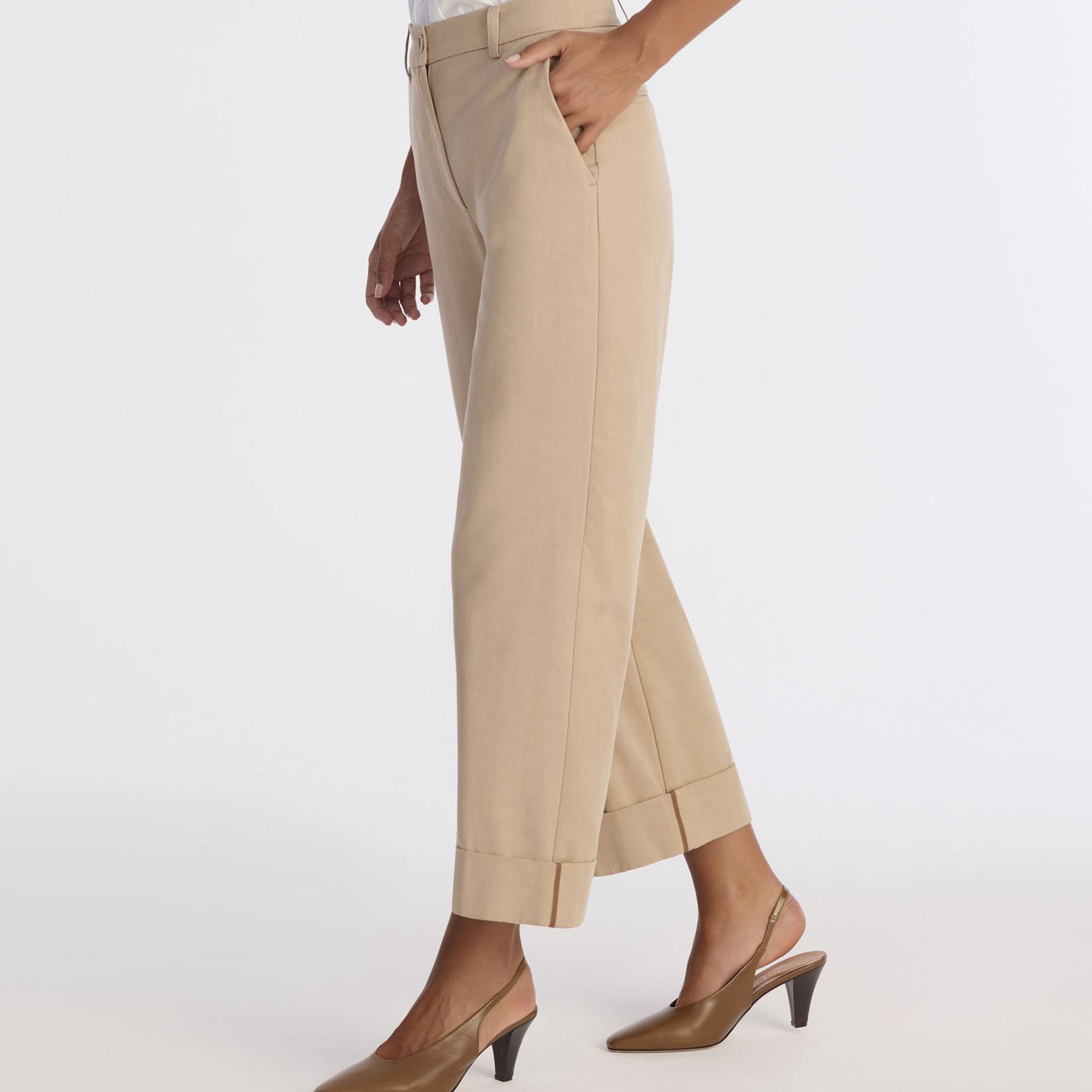 YARGICI Düz Yüksek Bel Pantolon