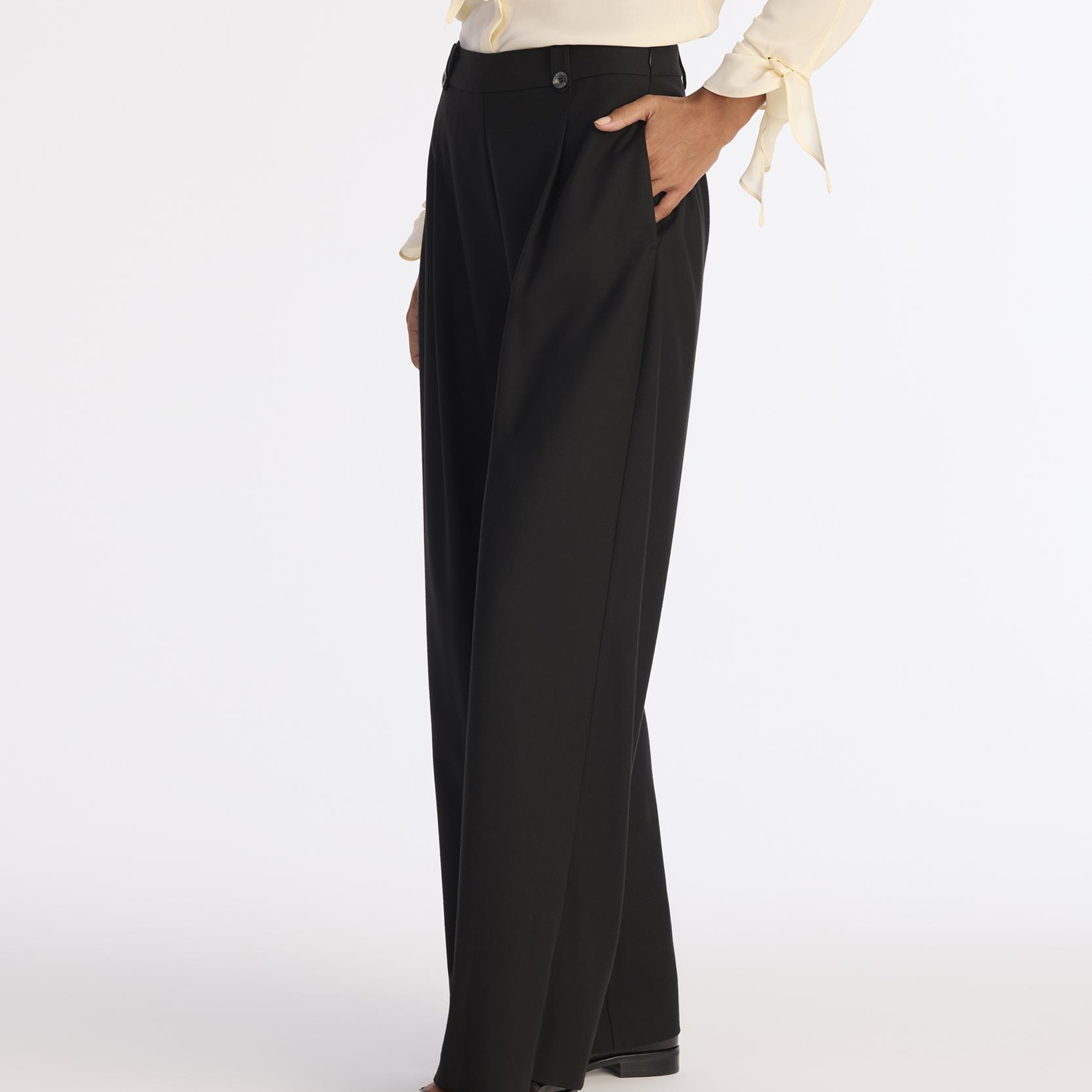 YARGICI Geniş Yüksek Bel Pantolon