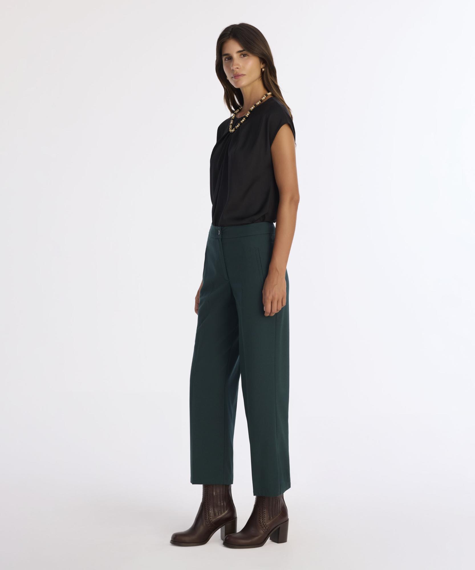 YARGICI Düz Yüksek Bel Pantolon