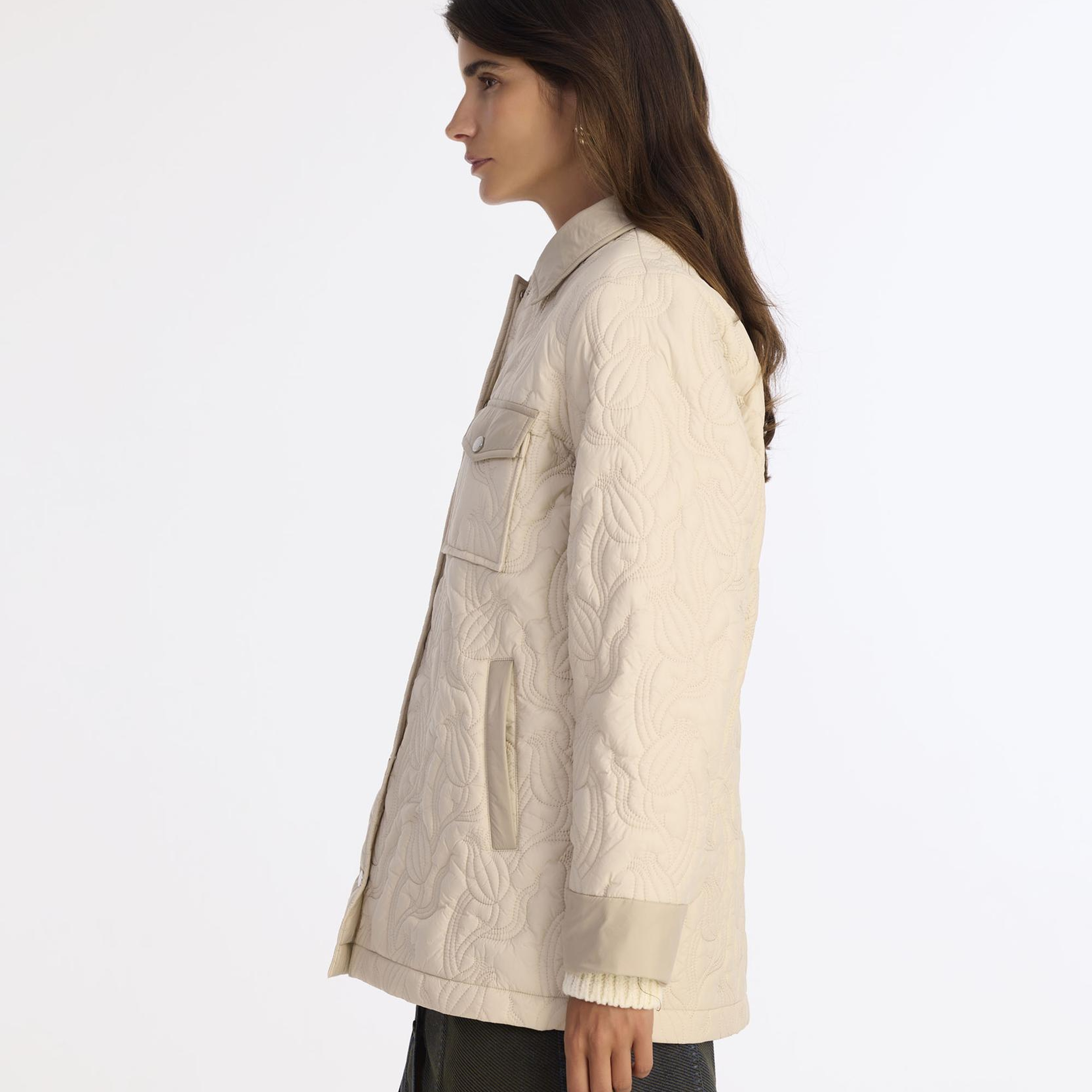 YARGICI Regular Gömlek Yaka Uzun Kol Mont