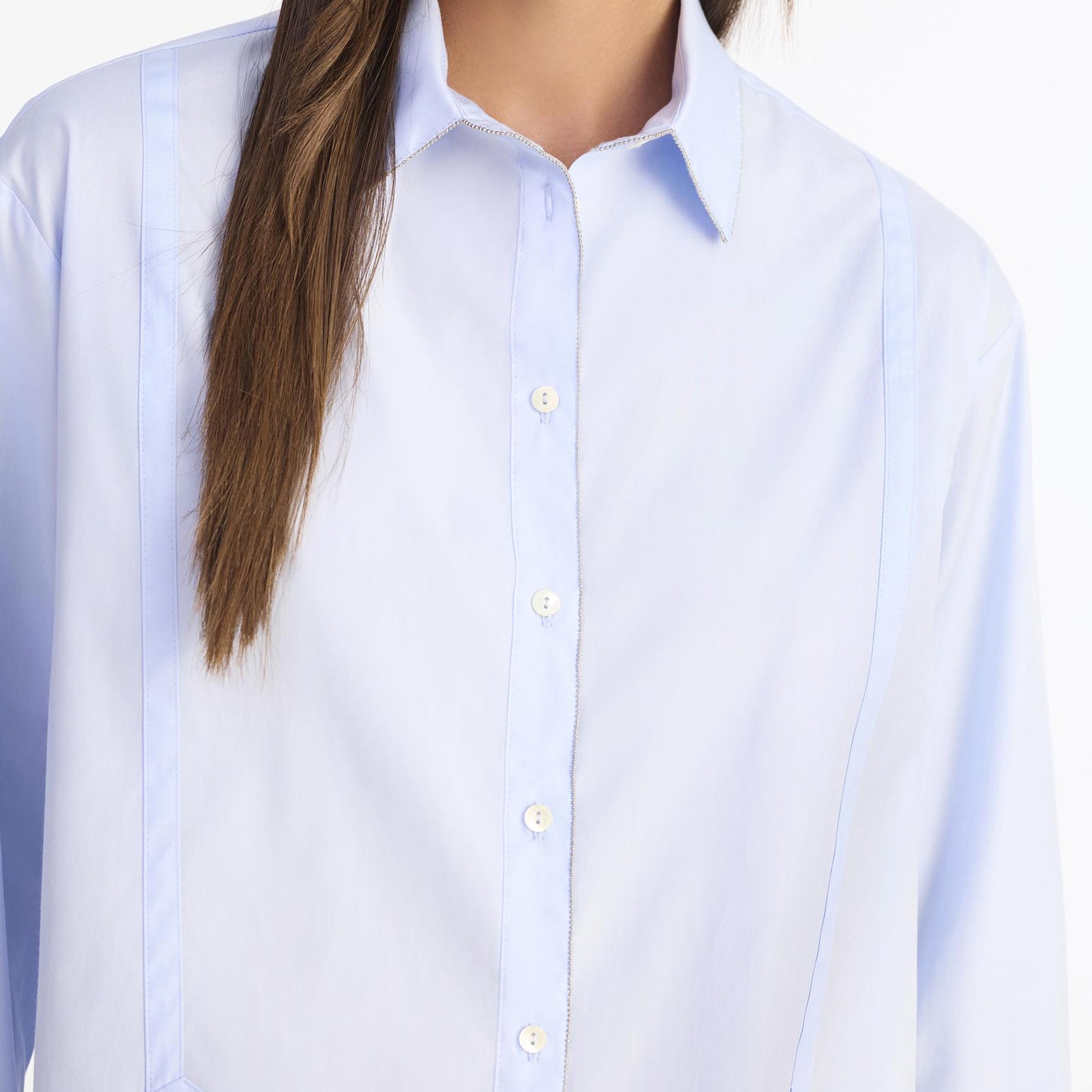 YARGICI Geniş Gömlek Yaka Uzun Kol Gömlek