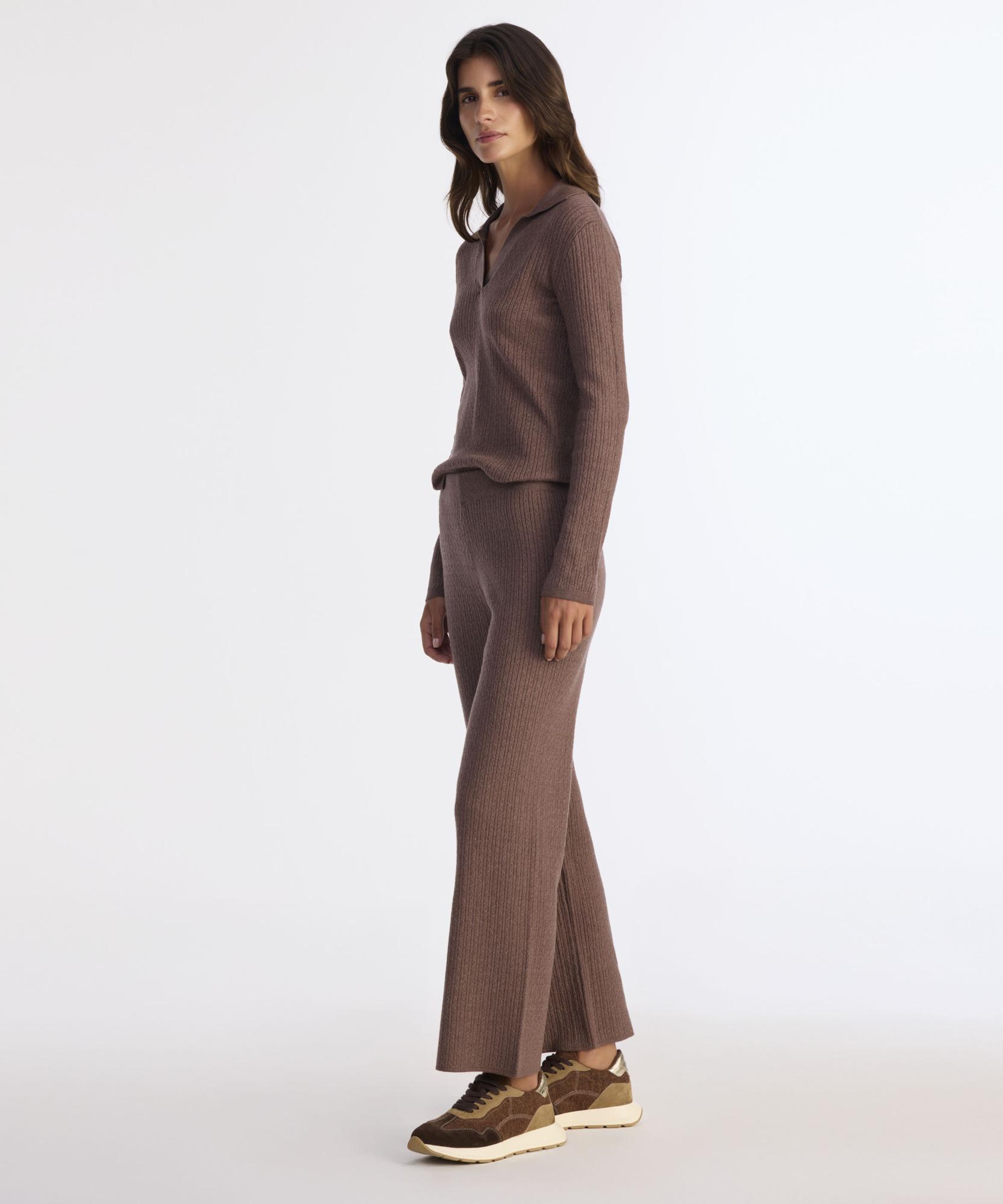 YARGICI Normal Bel Rahat Kalıp Triko Pantolon