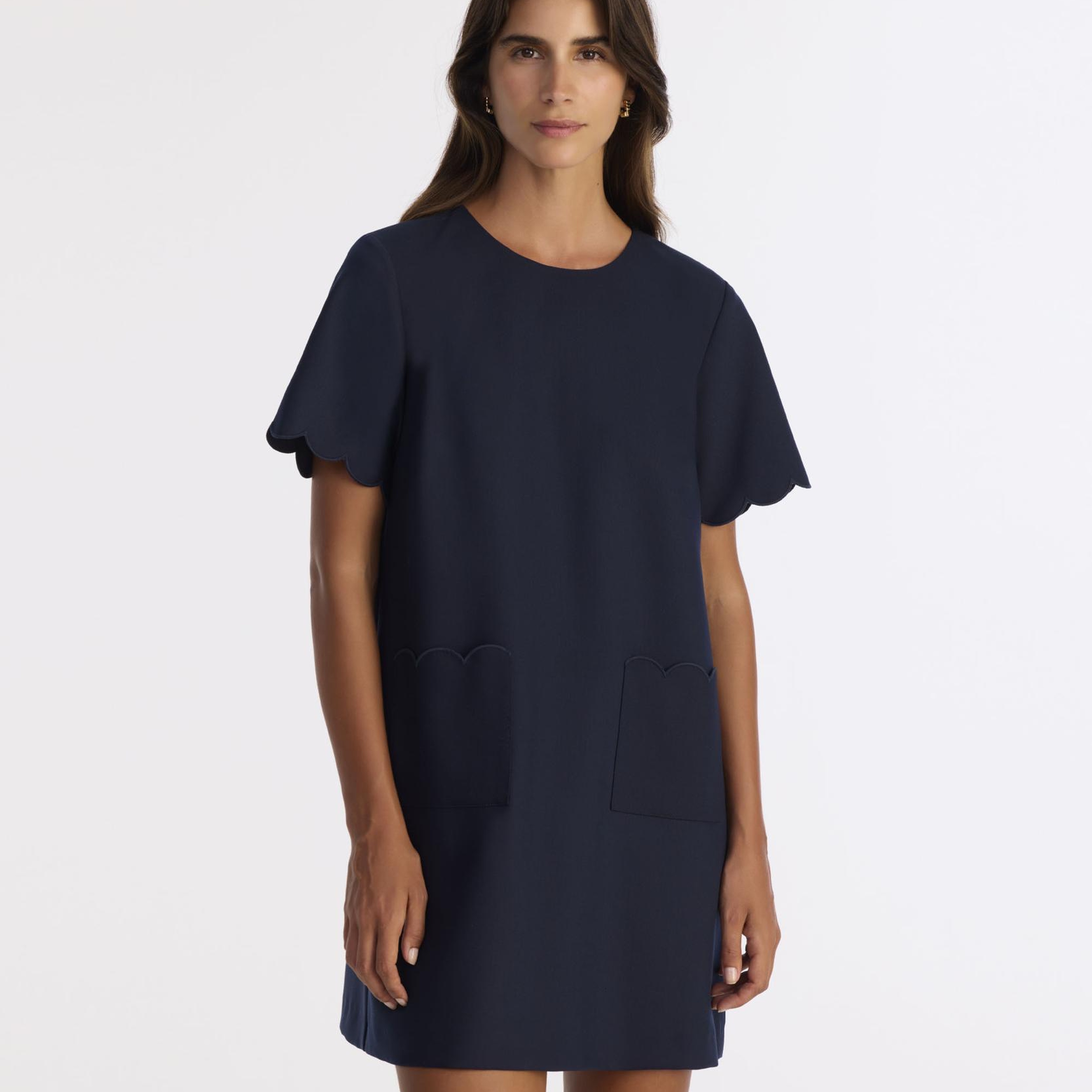 YARGICI Bol Bisiklet Yaka Kısa Kol Elbise