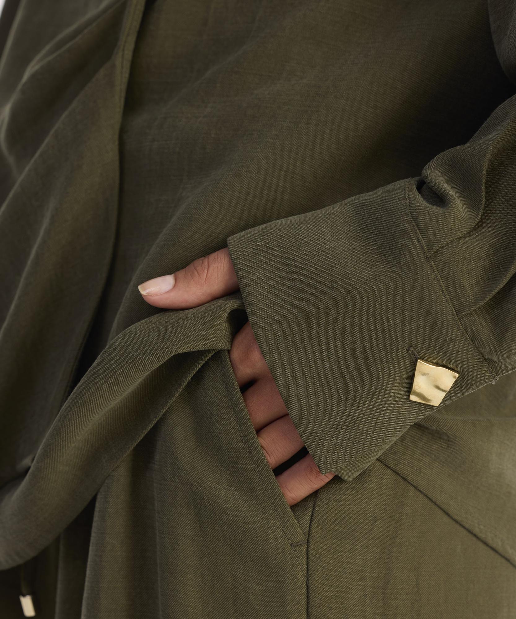 YARGICI Geniş Gömlek Yaka Uzun Kol Gömlek