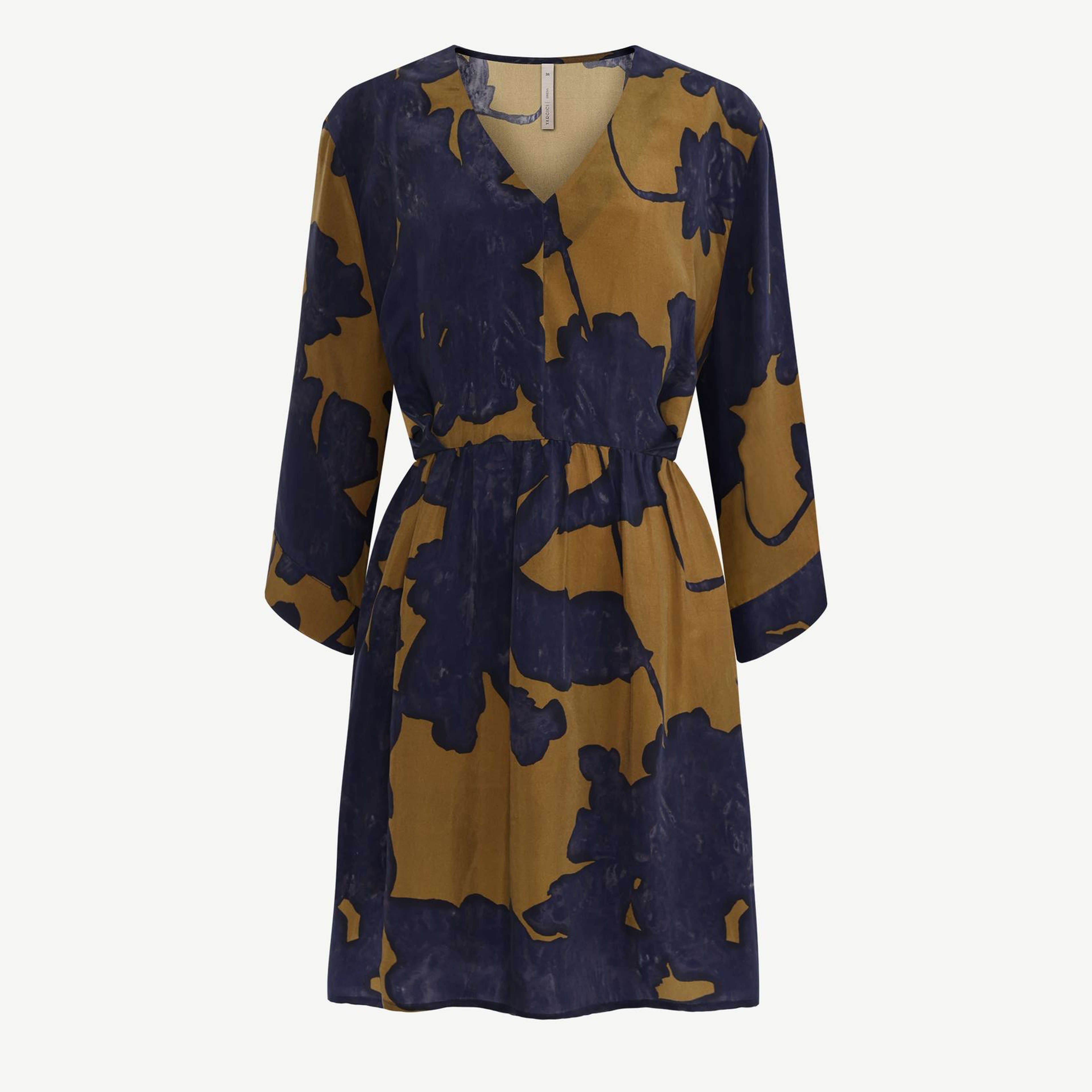 YARGICI Bol V Yaka 3/4 Kol Elbise