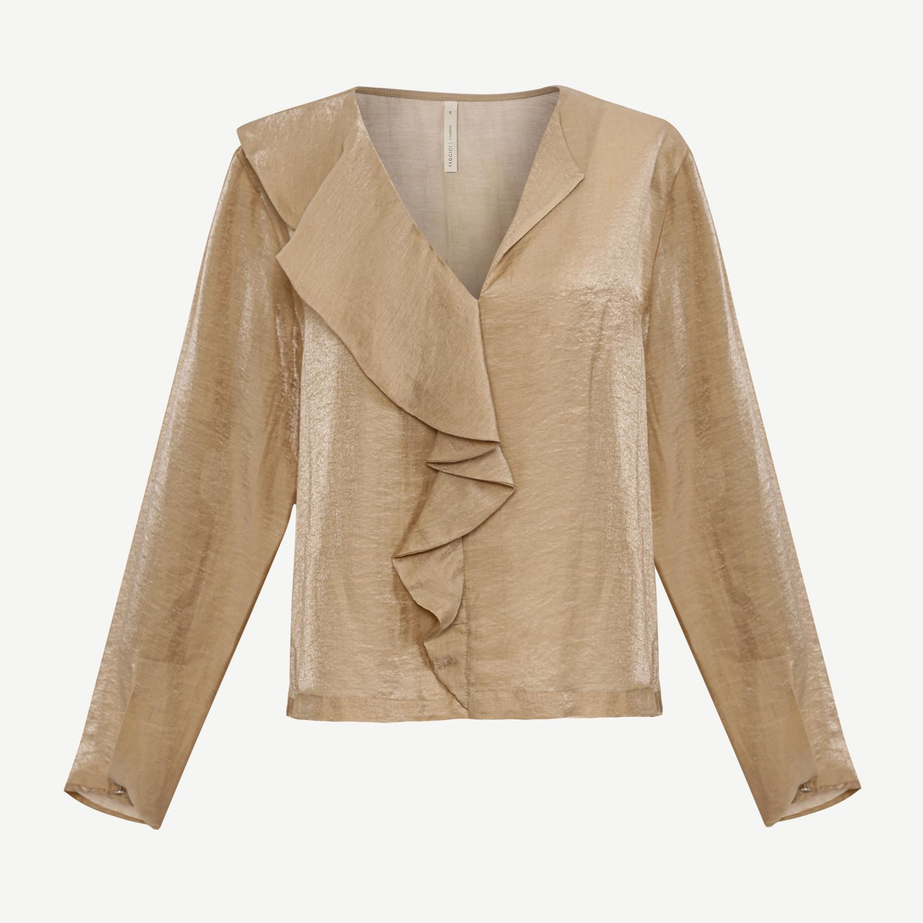 YARGICI Regular V Yaka Uzun Kol Bluz