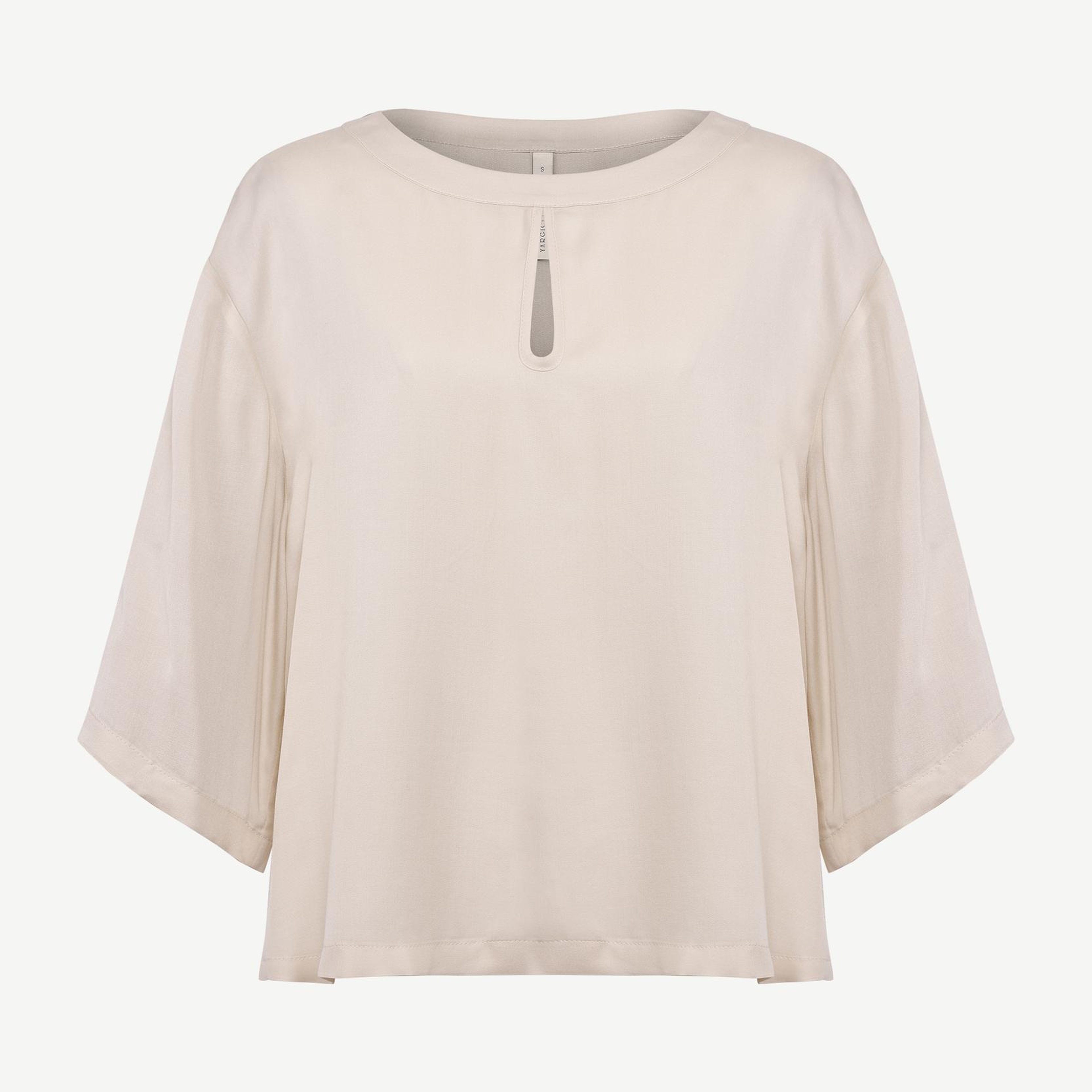 YARGICI Regular Bisiklet Yaka 3/4 Kol Bluz