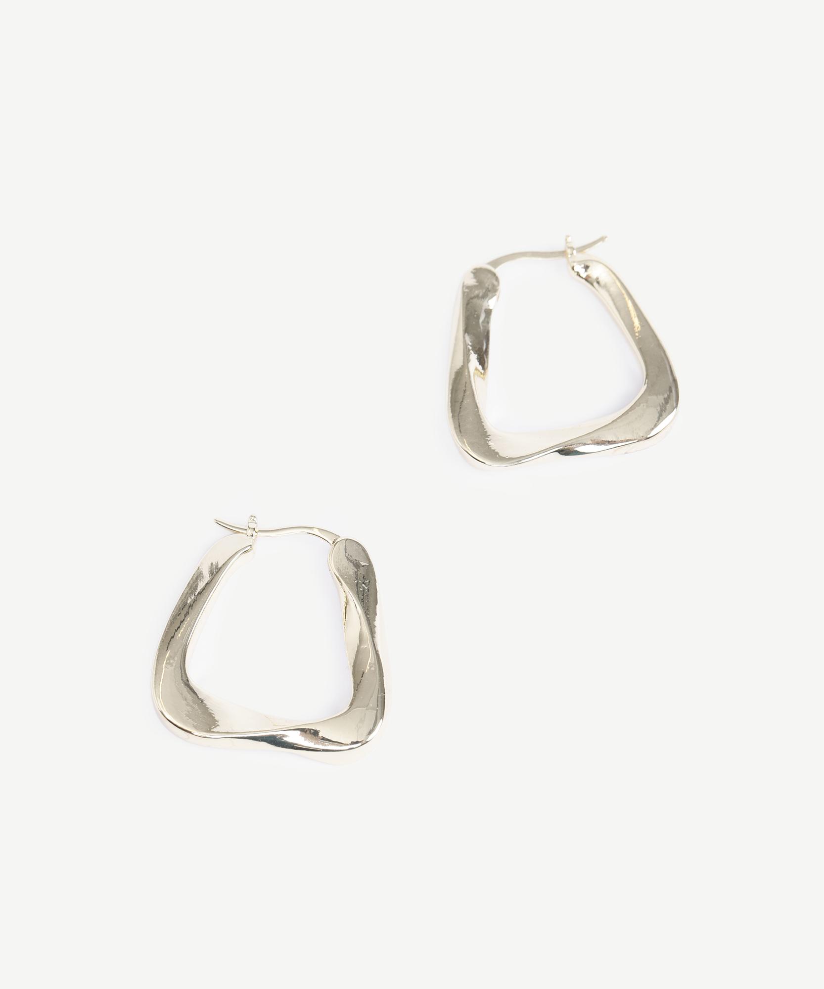 YARGICI Asimetrik Formlu Halka Küpe