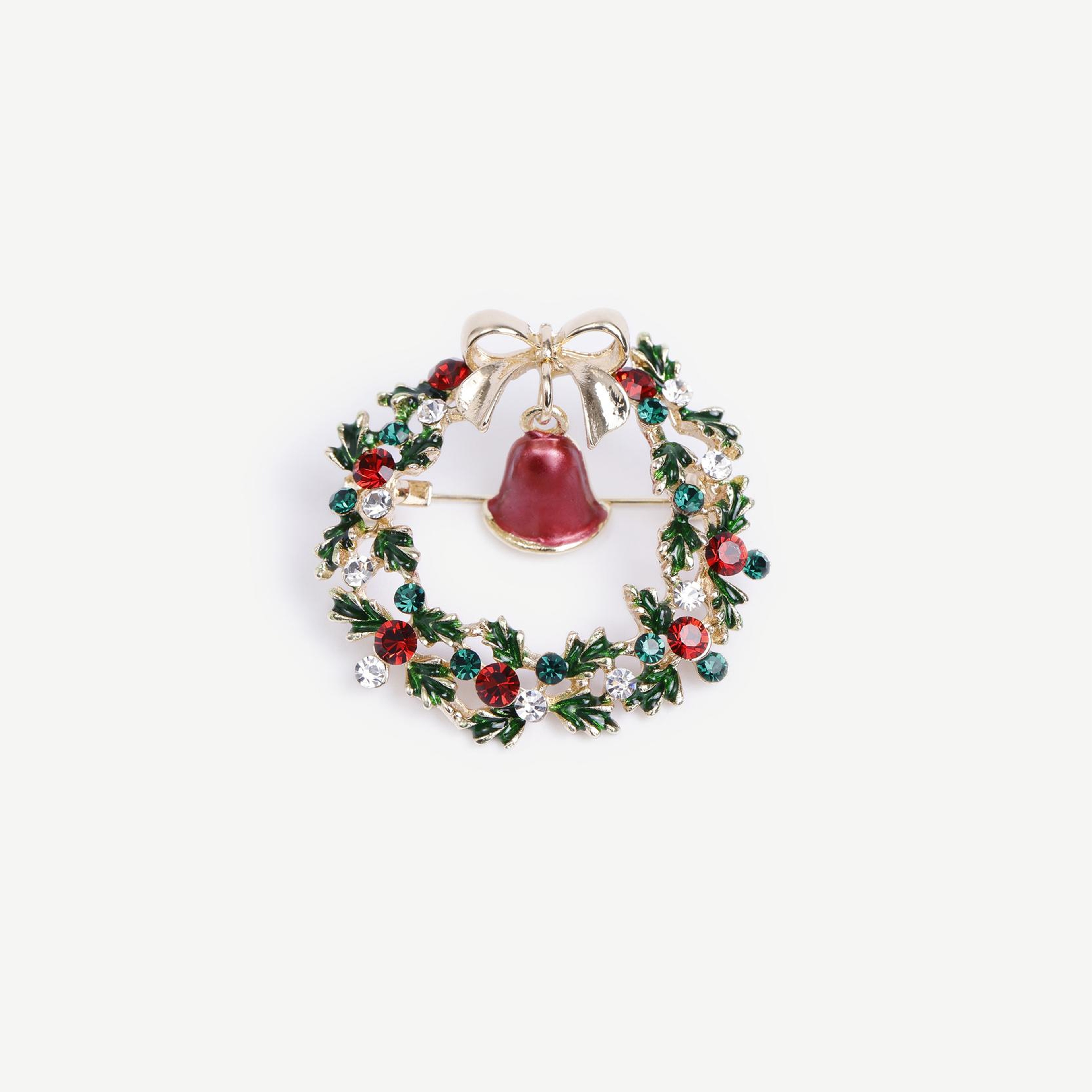 YARGICI Çelenk Figürlü Broş