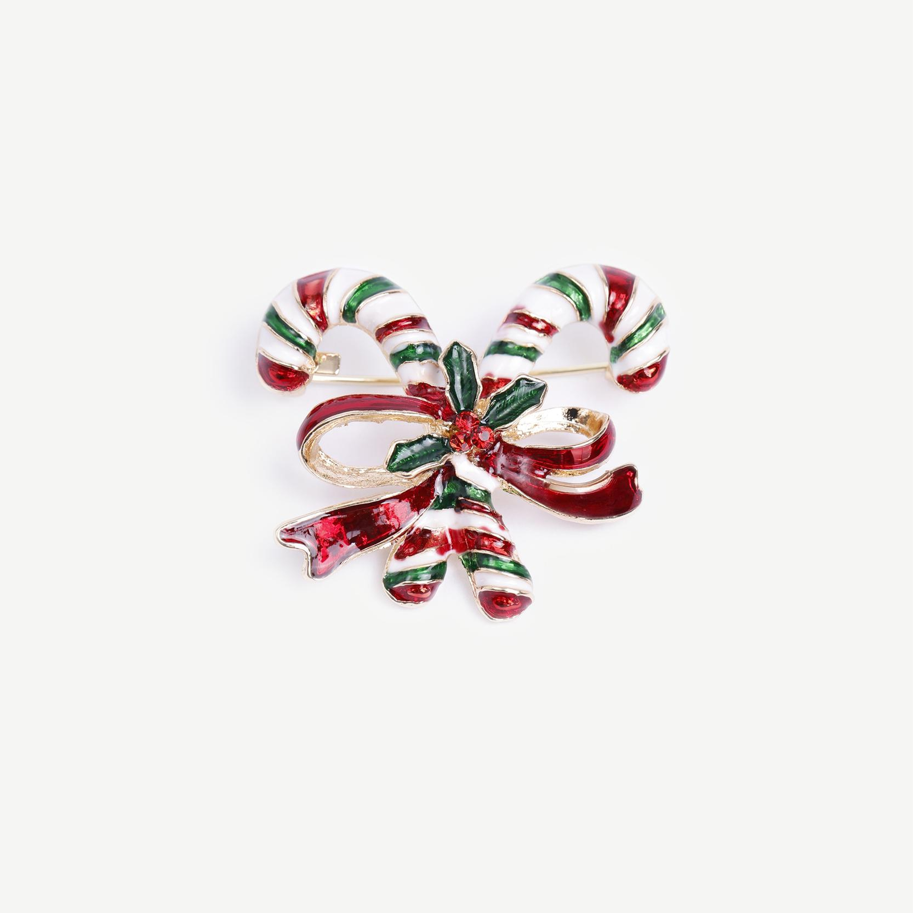 YARGICI Baston Şeker Figürlü Broş