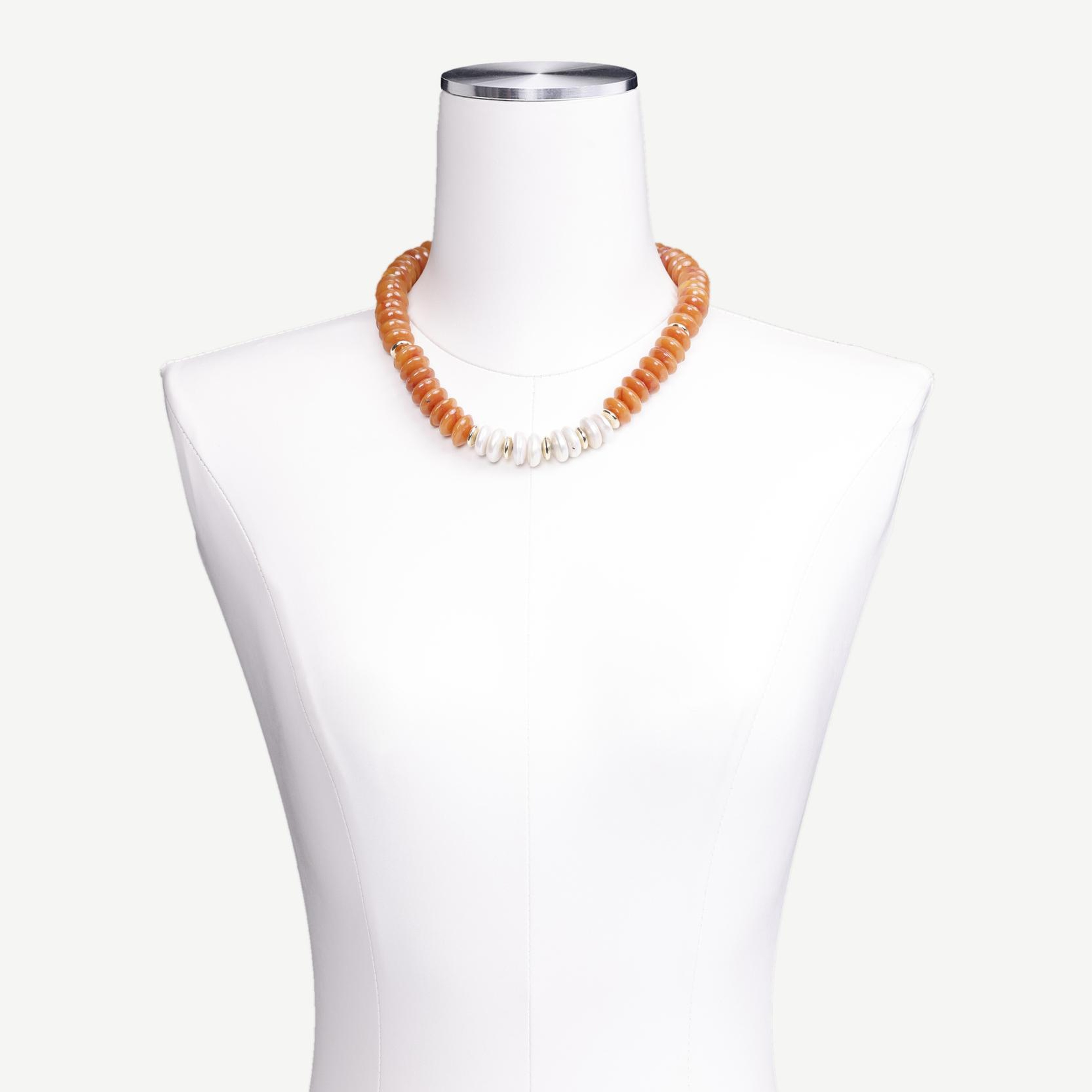 YARGICI İnci Detaylı Reçine Kolye